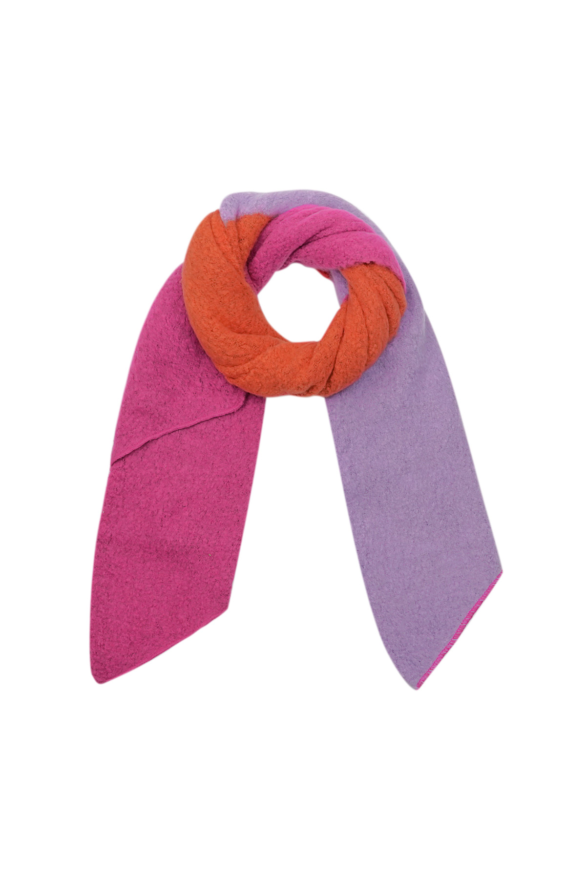 Bright blend soft scarf - pink & purple h5 