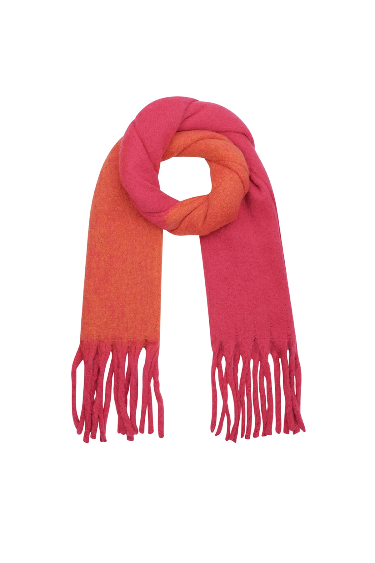 Winter scarf polar plush - fuchsia 