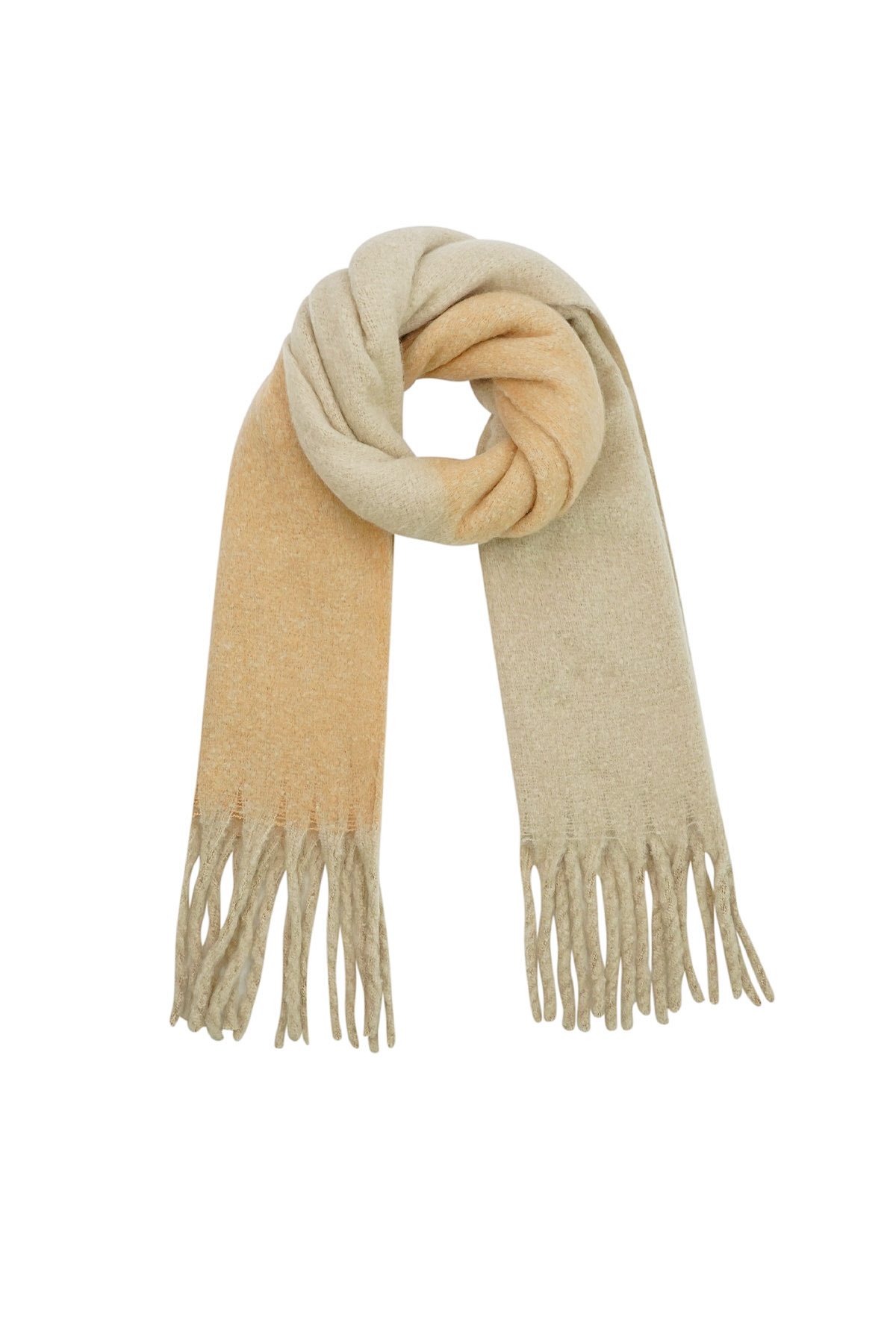 Winter scarf polar plush - beige h5 