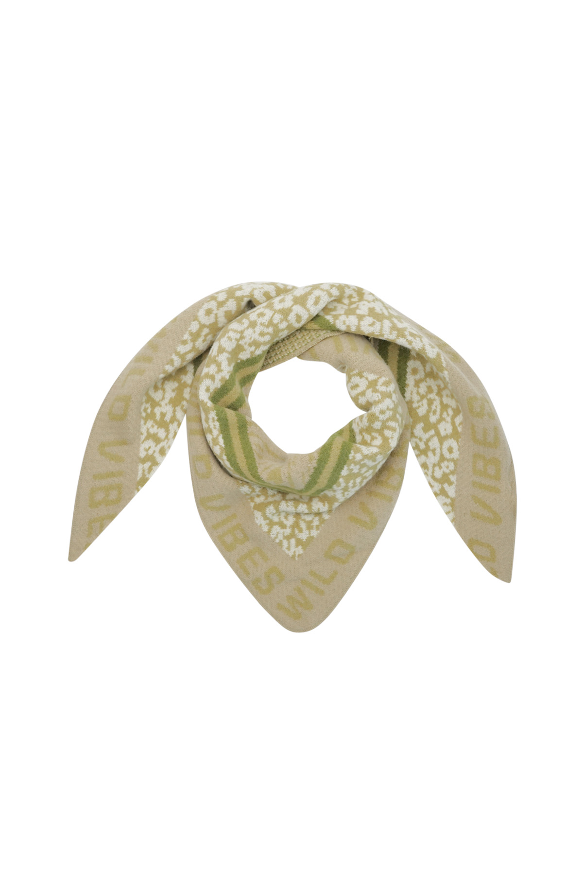 Wild Glow scarf - beige & brown h5 