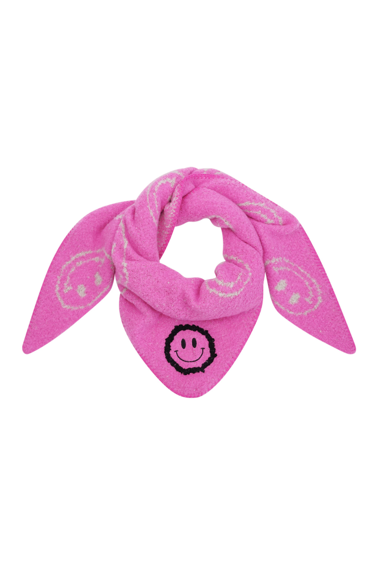 Bufanda de invierno smiley smoothnes - fucsia h5 