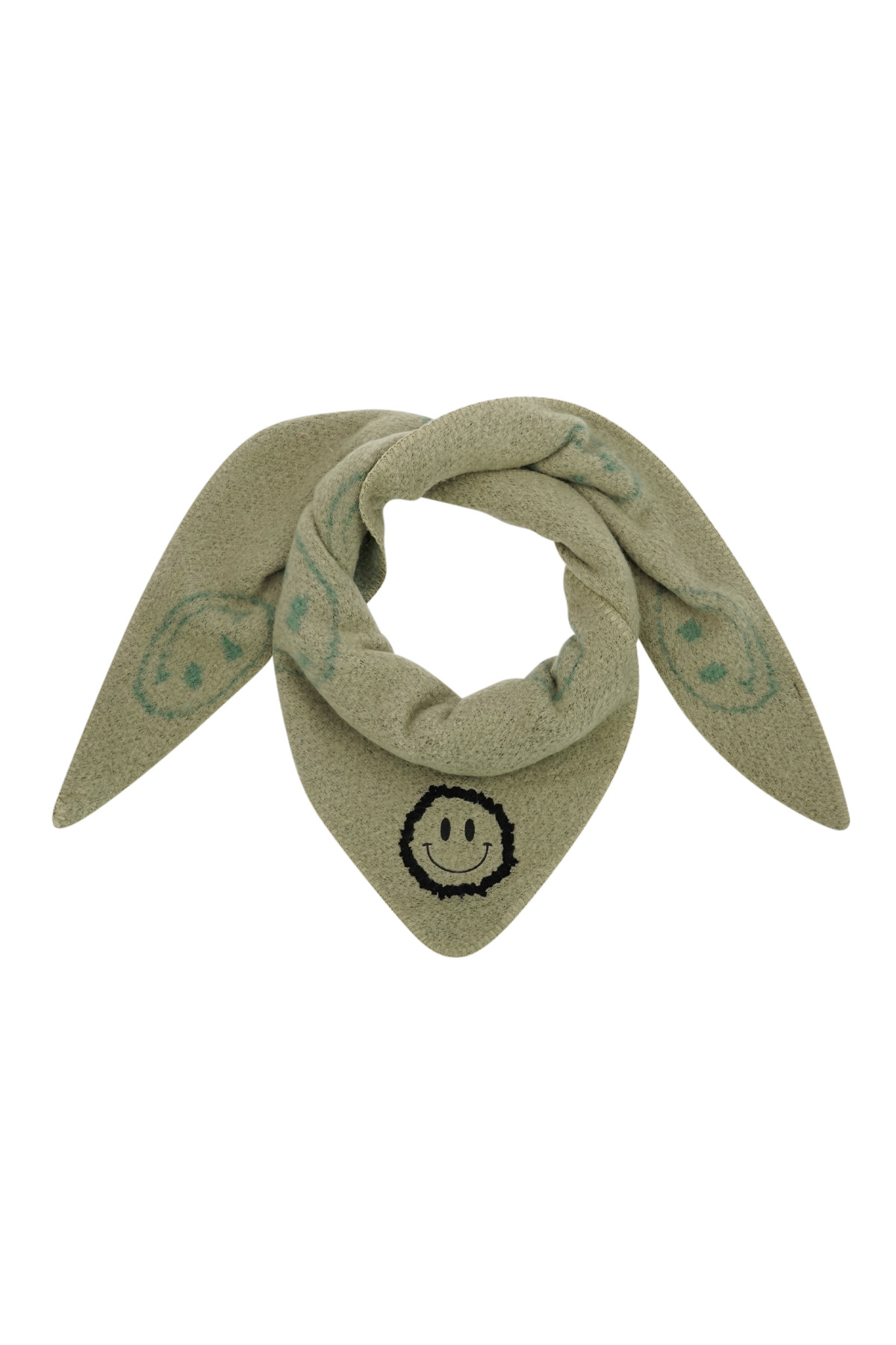 Bufanda de invierno smiley smoothnes - verde h5 