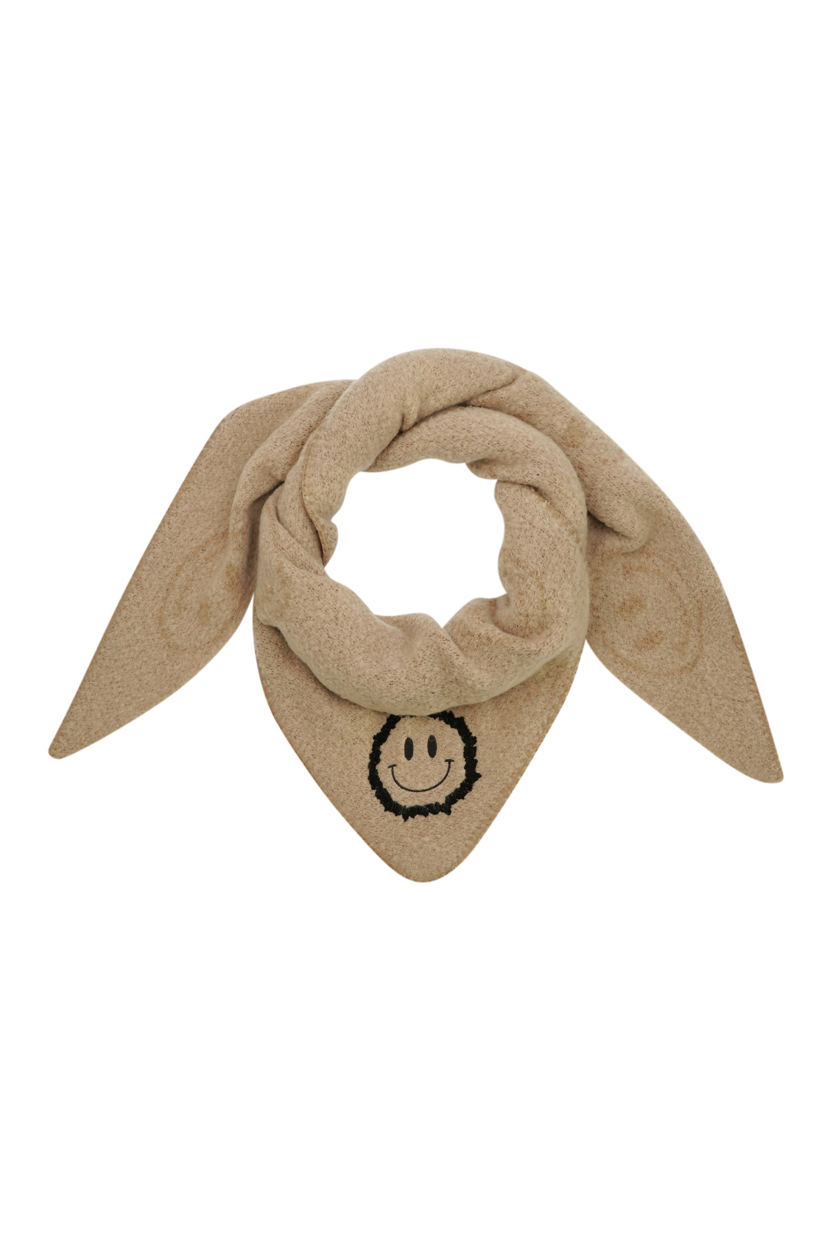 Winter scarf smiley smoothnes - camel h5 