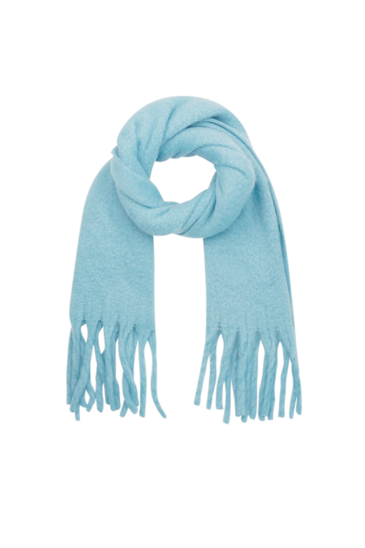 Colorful Winter scarf - blue 