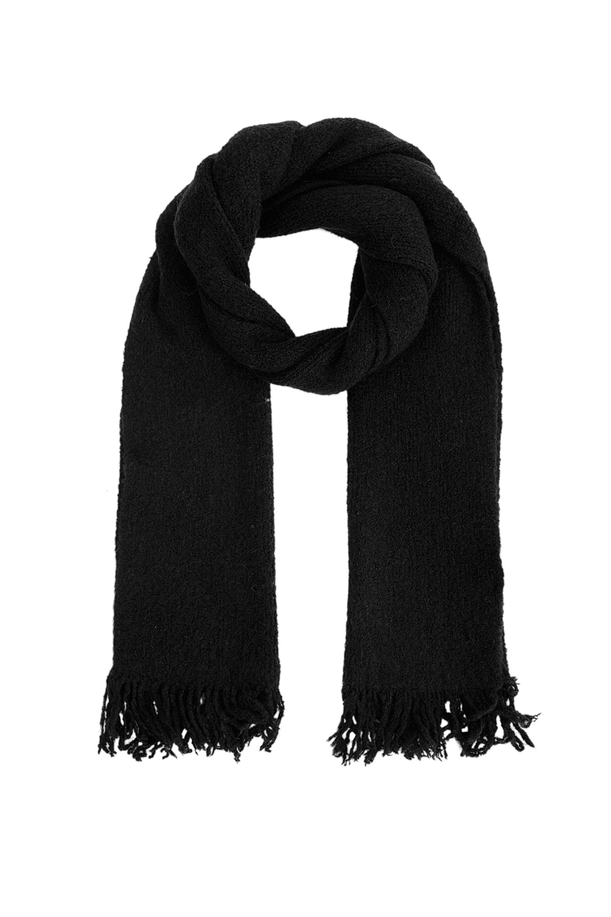 Winter Whispers scarf - black h5 