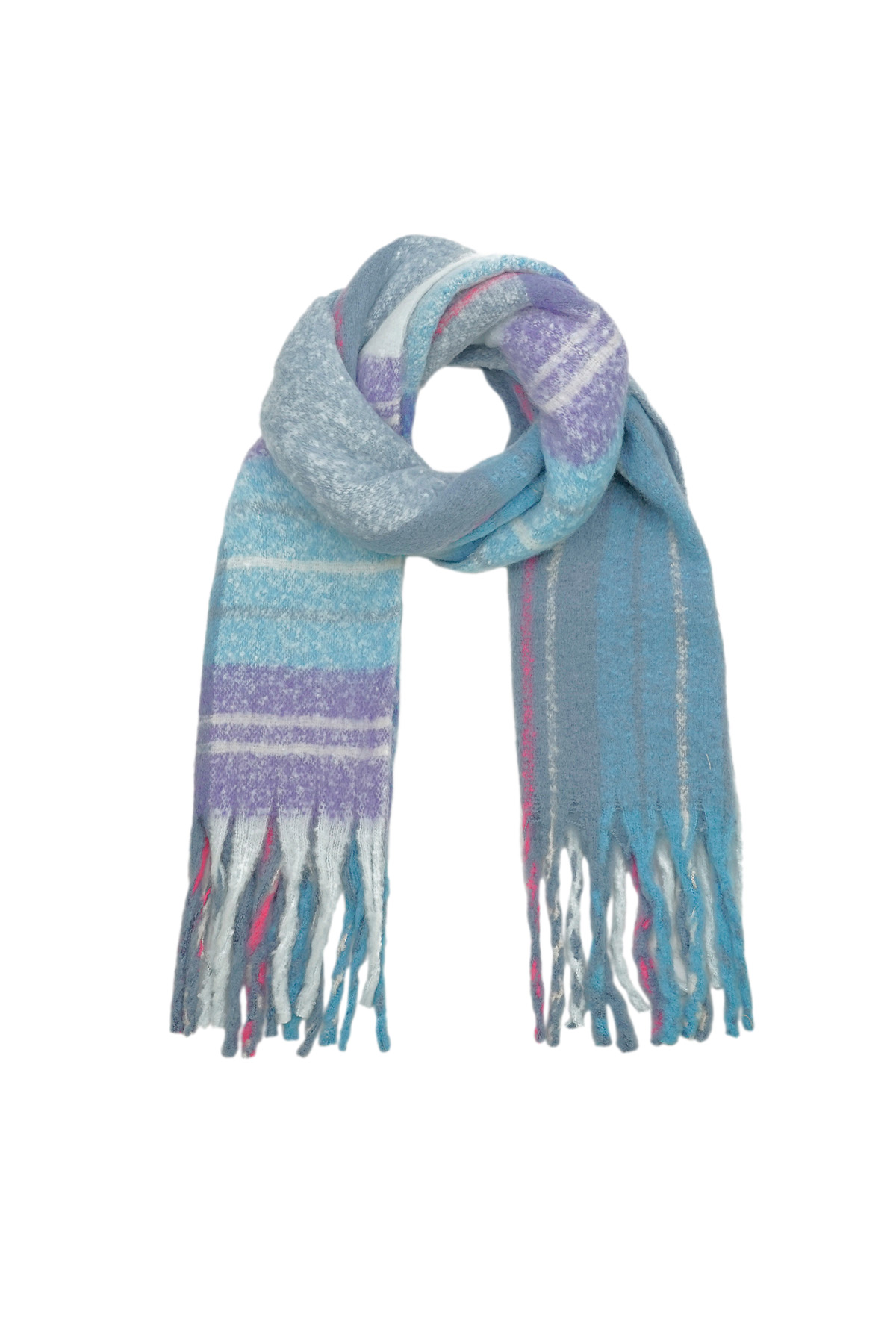 Sciarpa invernale chill charm - blu h5 