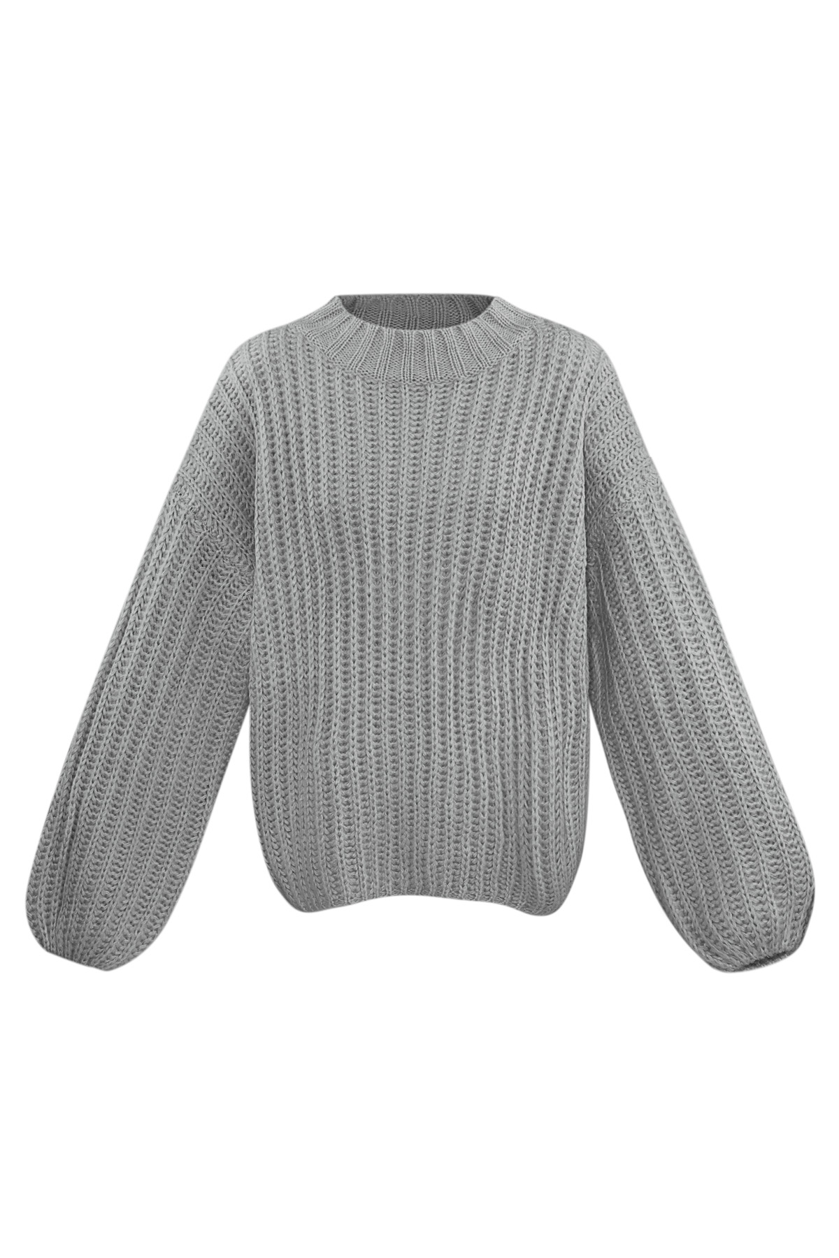 Pull classique de tous les jours - gris h5 