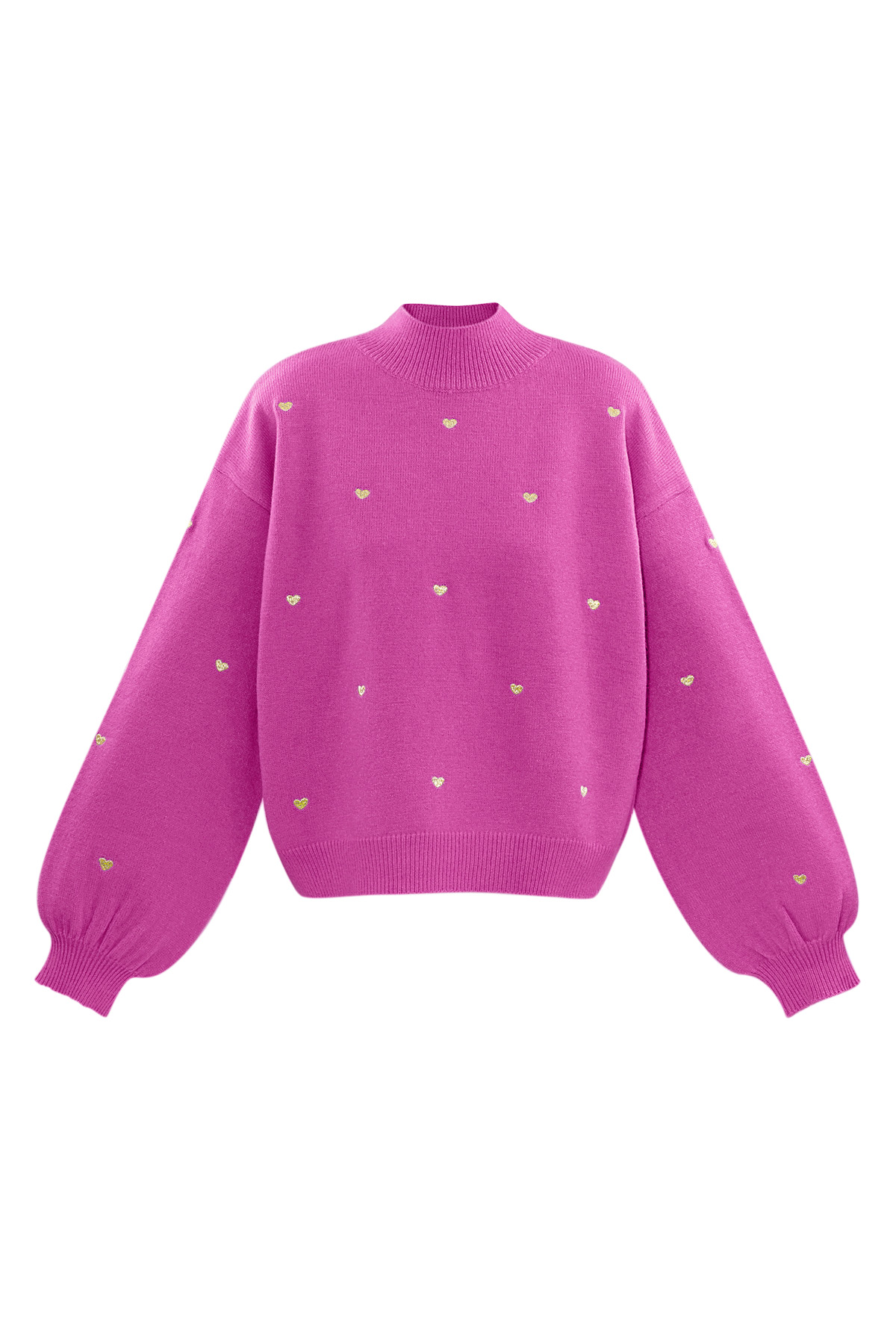 Pullover mit Sweetheart-Charm - Fuchsie h5 