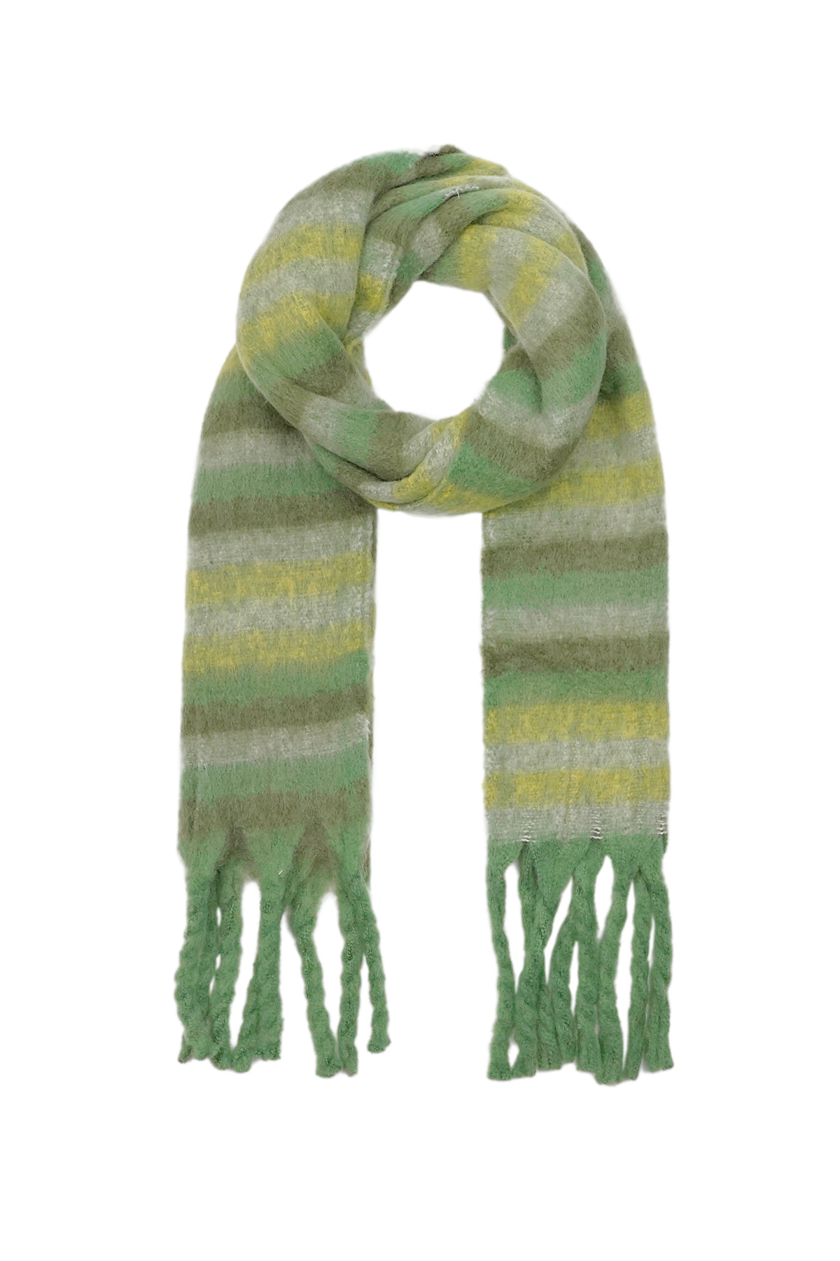 Life in Stripes scarf - green h5 