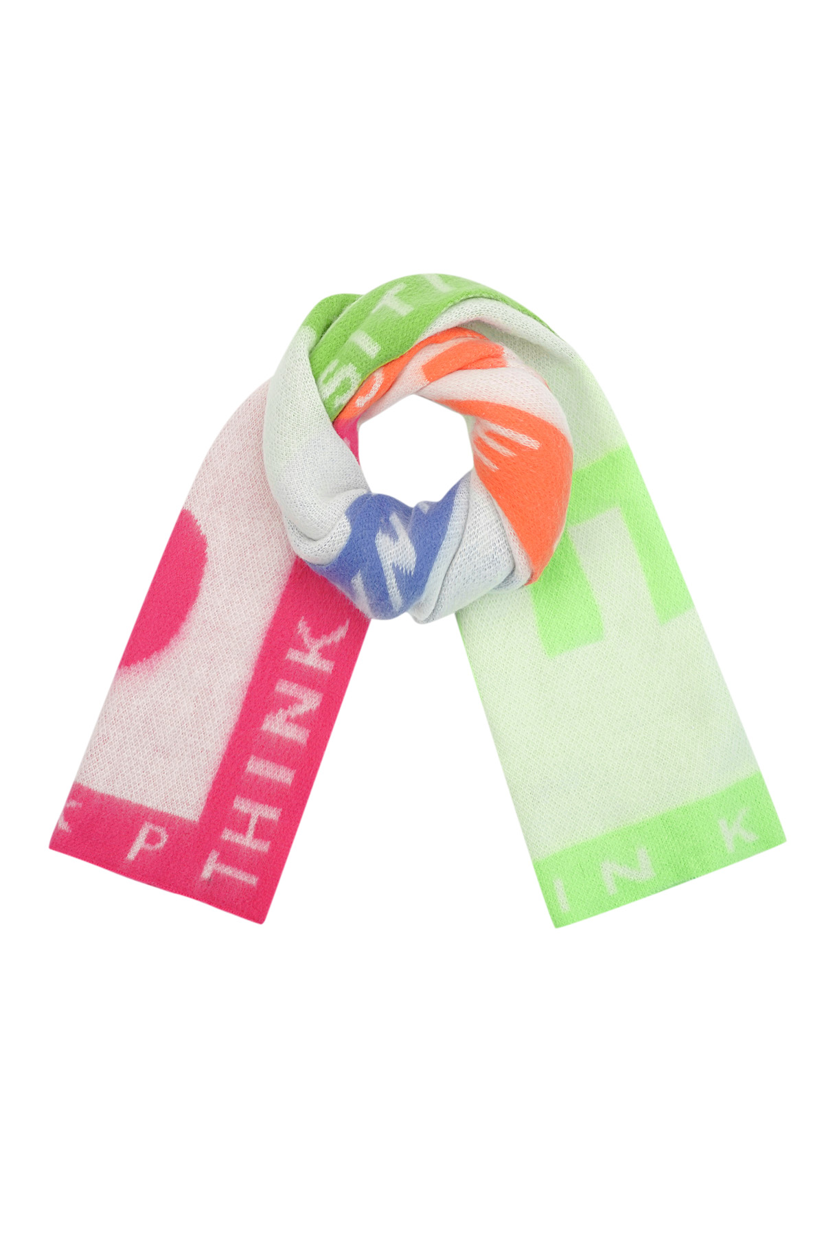 Scarf smile away - white multi 