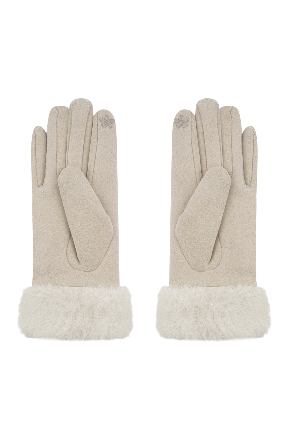 Cozy cloud gloves - off white Picture3