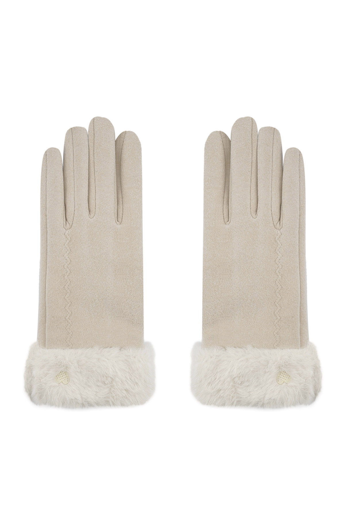 Cozy cloud gloves - off white 