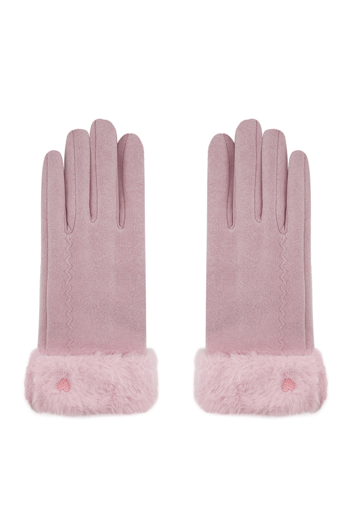 Cozy cloud gloves - pink h5 