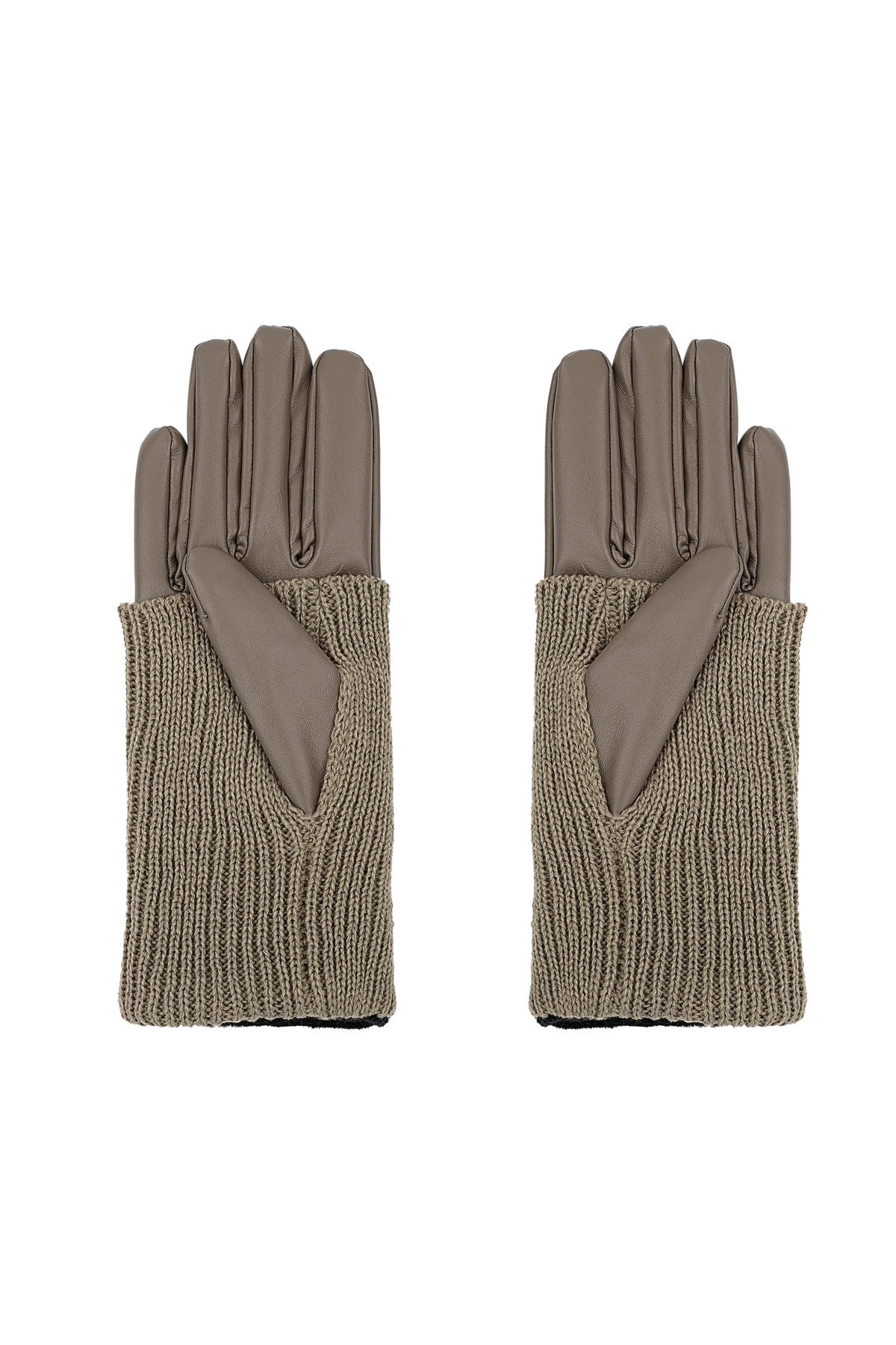 Gants en tricot douillet - marron h5 Image3