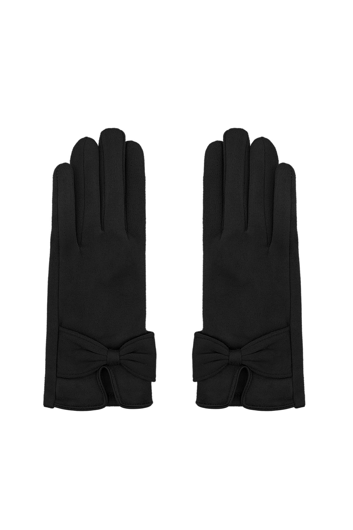 Classic bow gloves - black h5 