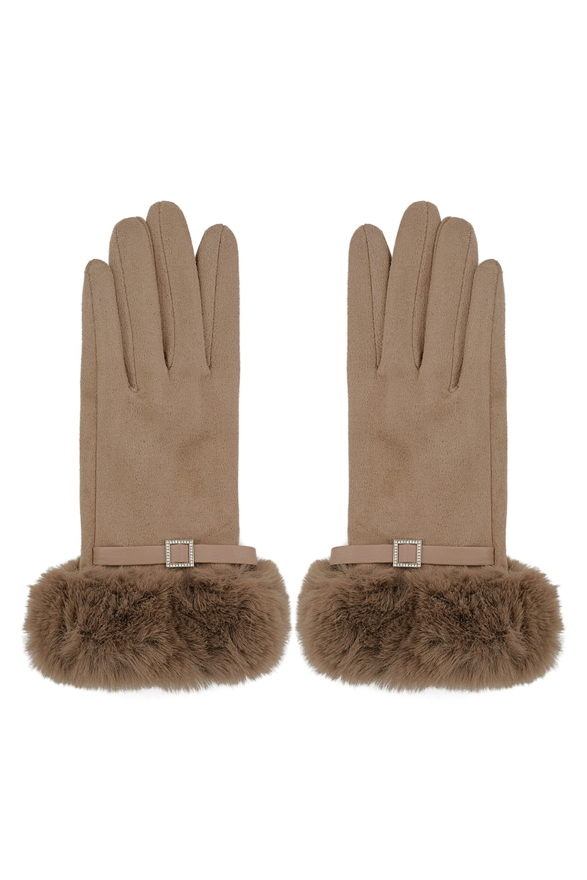 Refined grace gloves - brown h5 