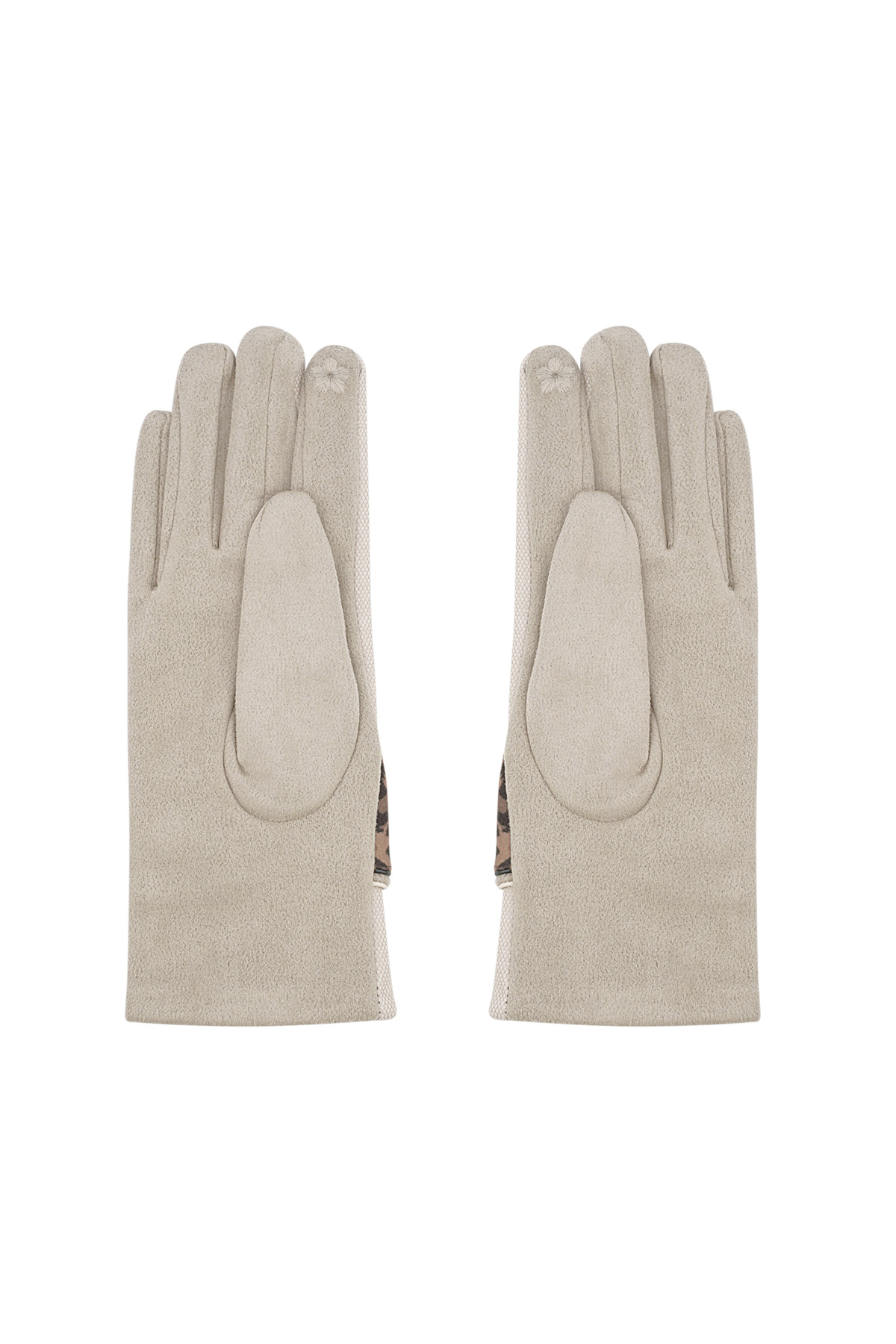 Guantes con detalle de pantera - beige h5 Imagen3