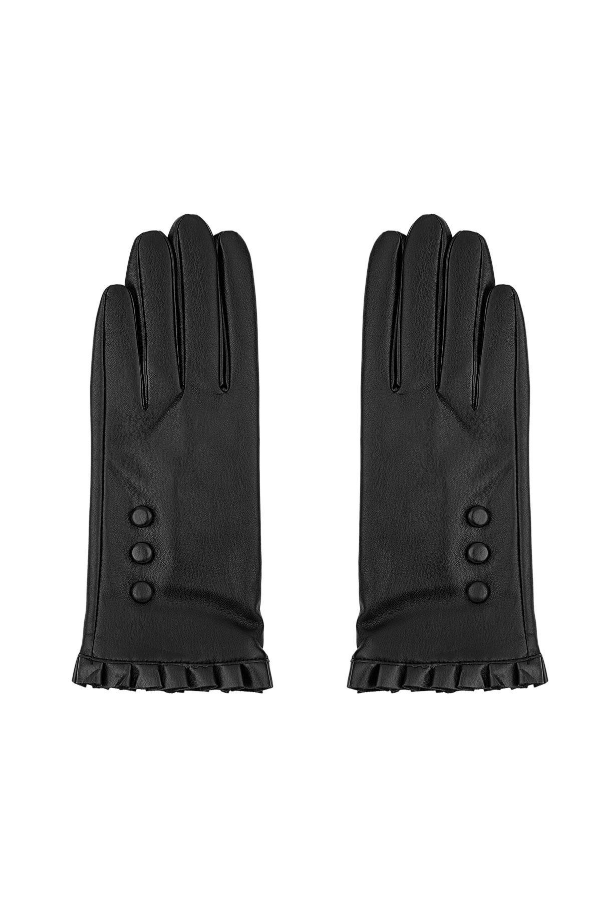 Guantes de día acogedores - negros h5 