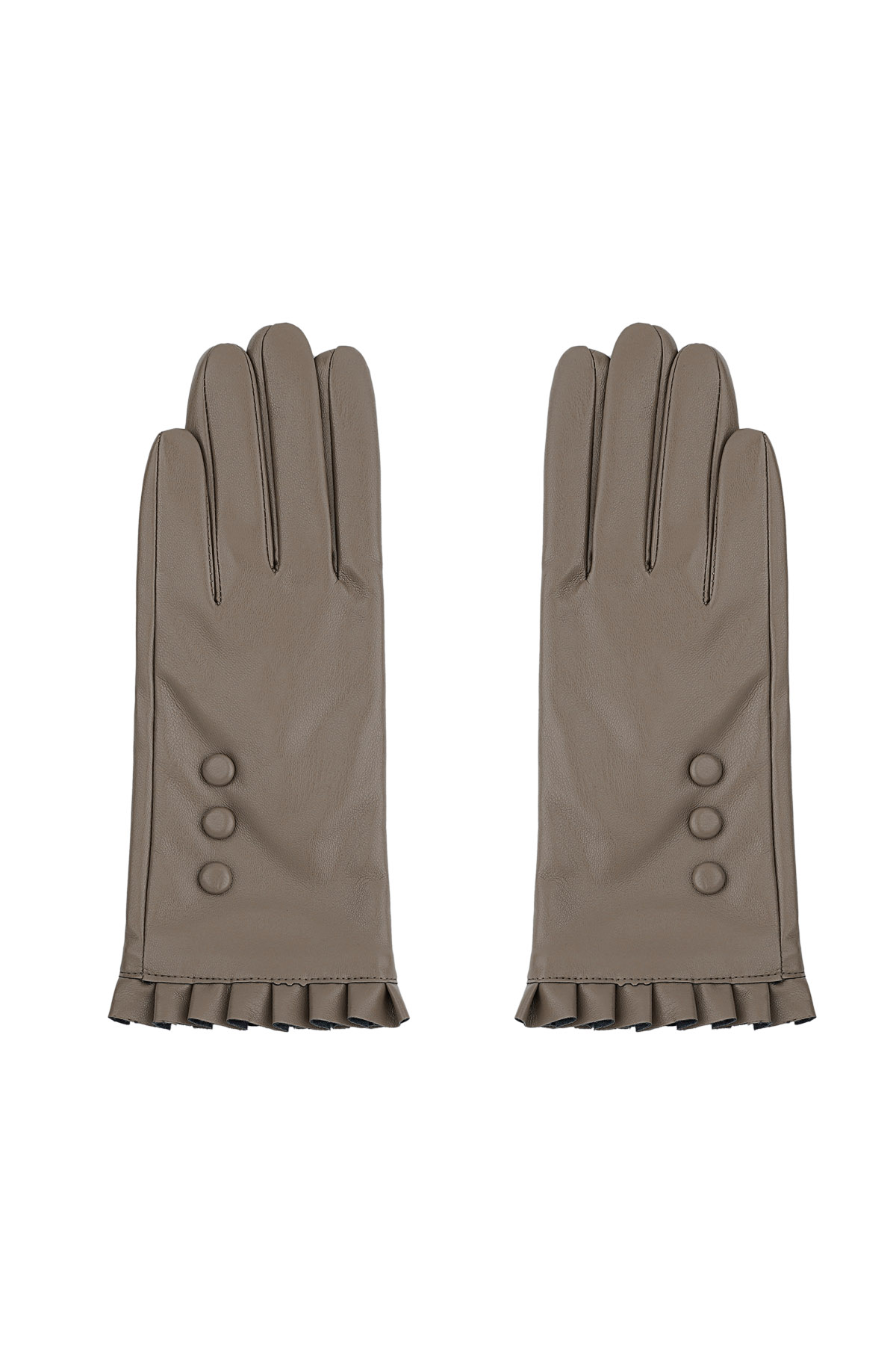 Guantes de día acogedores - camello h5 