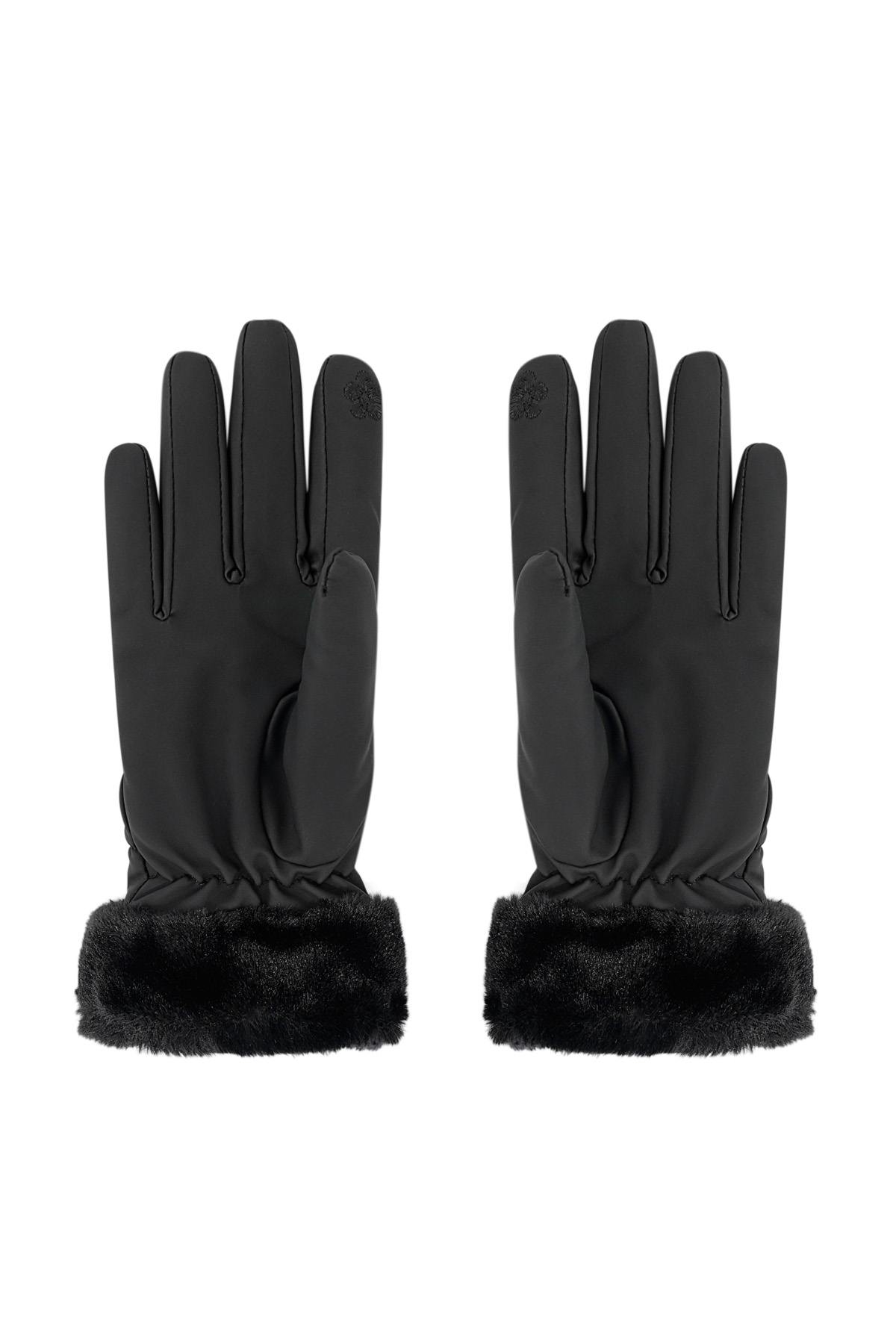 Gants en fourrure - noir h5 Image3