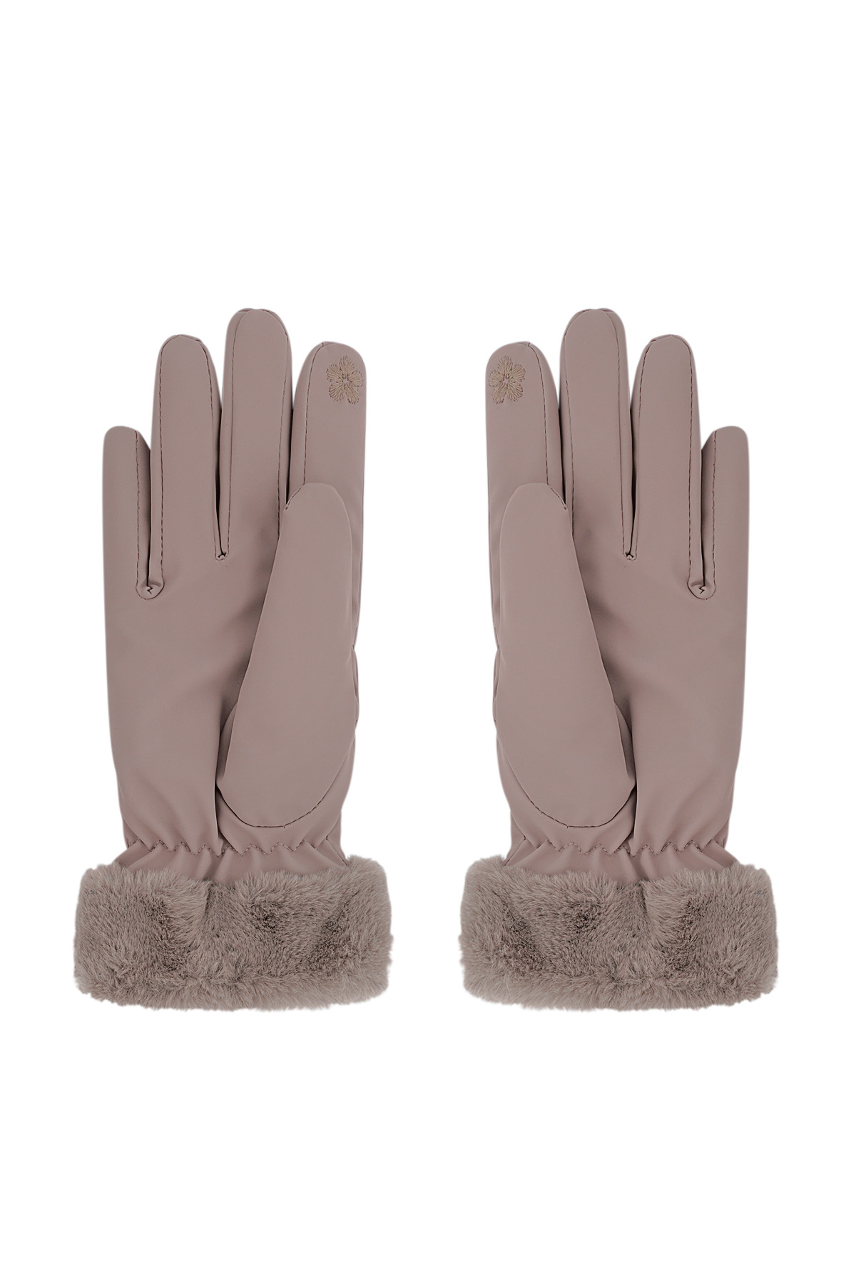 Gants en fourrure - marron h5 Image3