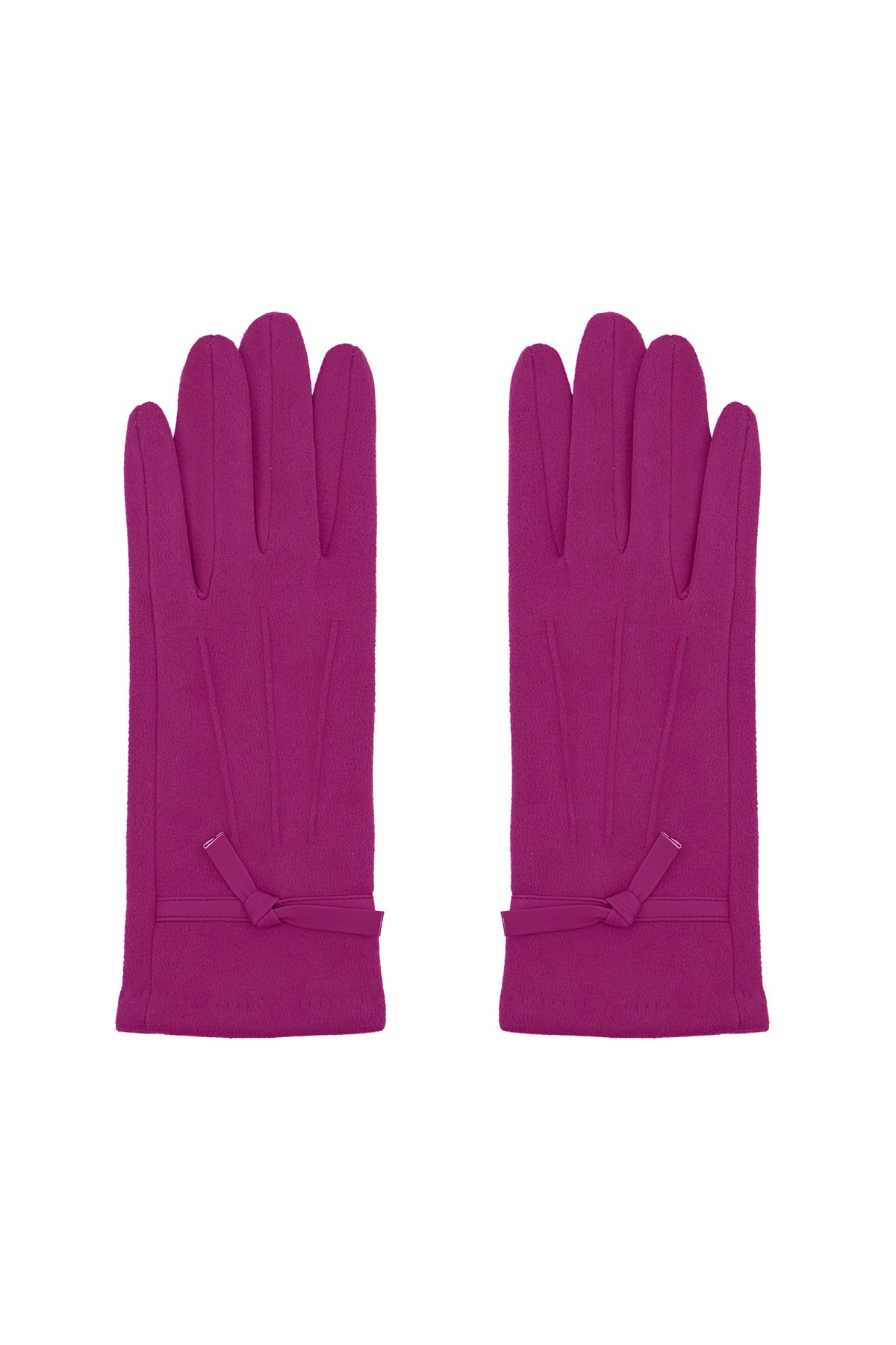 Chic ribbon gloves - Fuchsia 