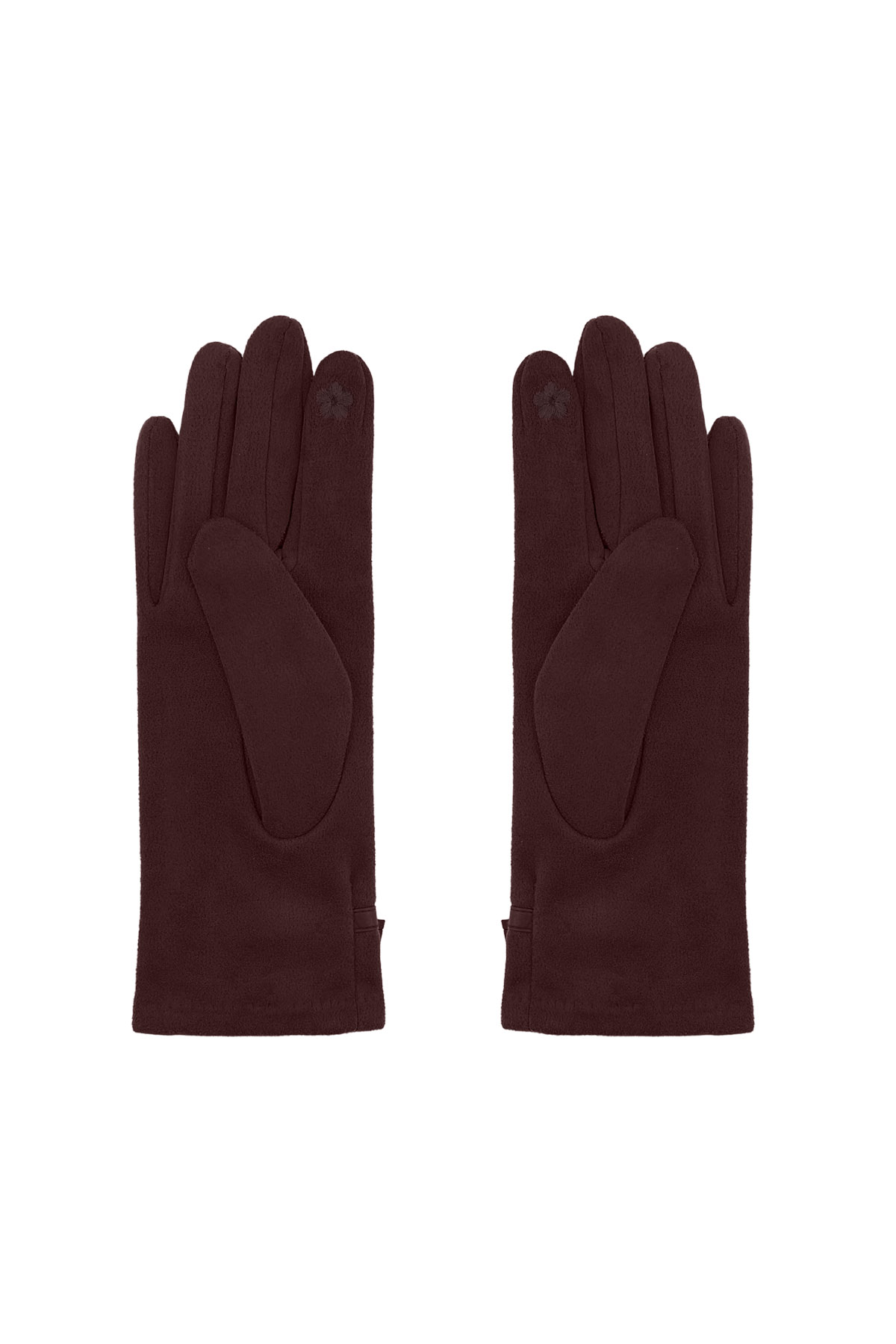 Guantes elegantes con cinta - marrón h5 