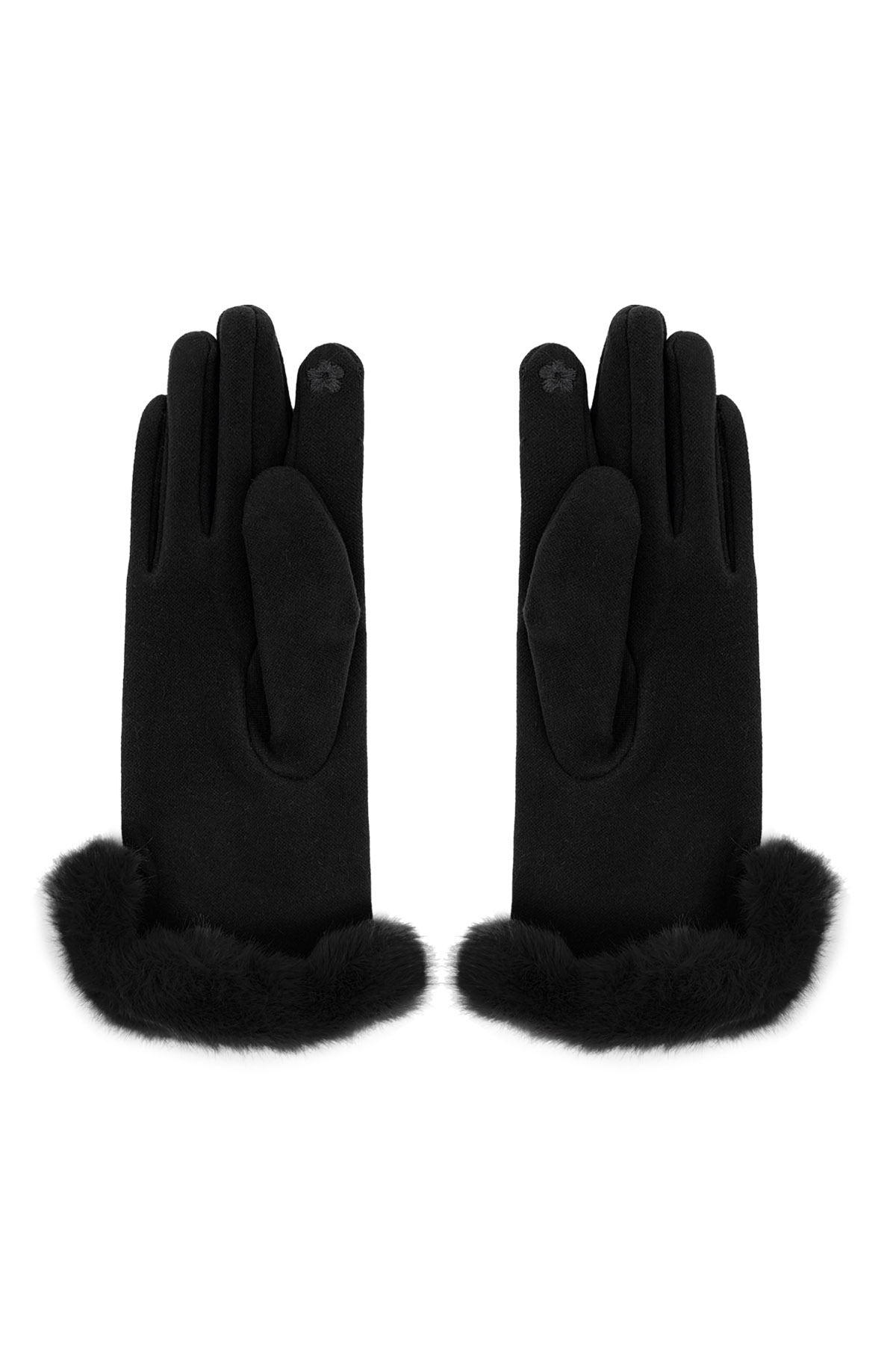 Fluffy elegance glove - black h5 Picture3