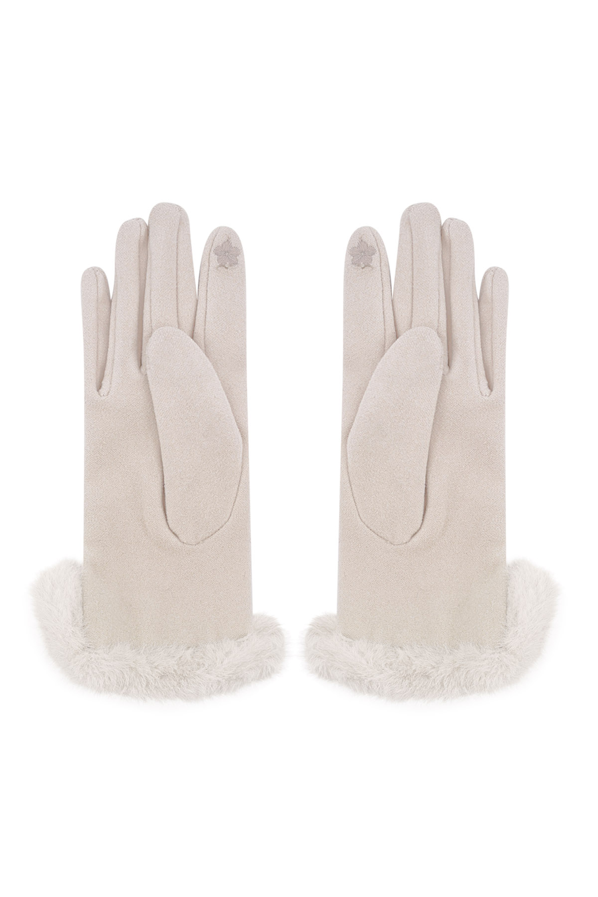 Fluffy elegance glove - beige h5 Picture3