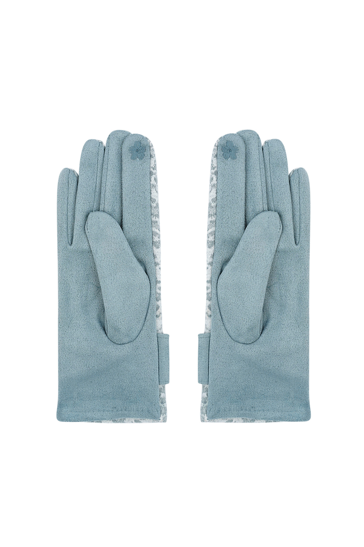 Gants léopard chic - bleu h5 Image2