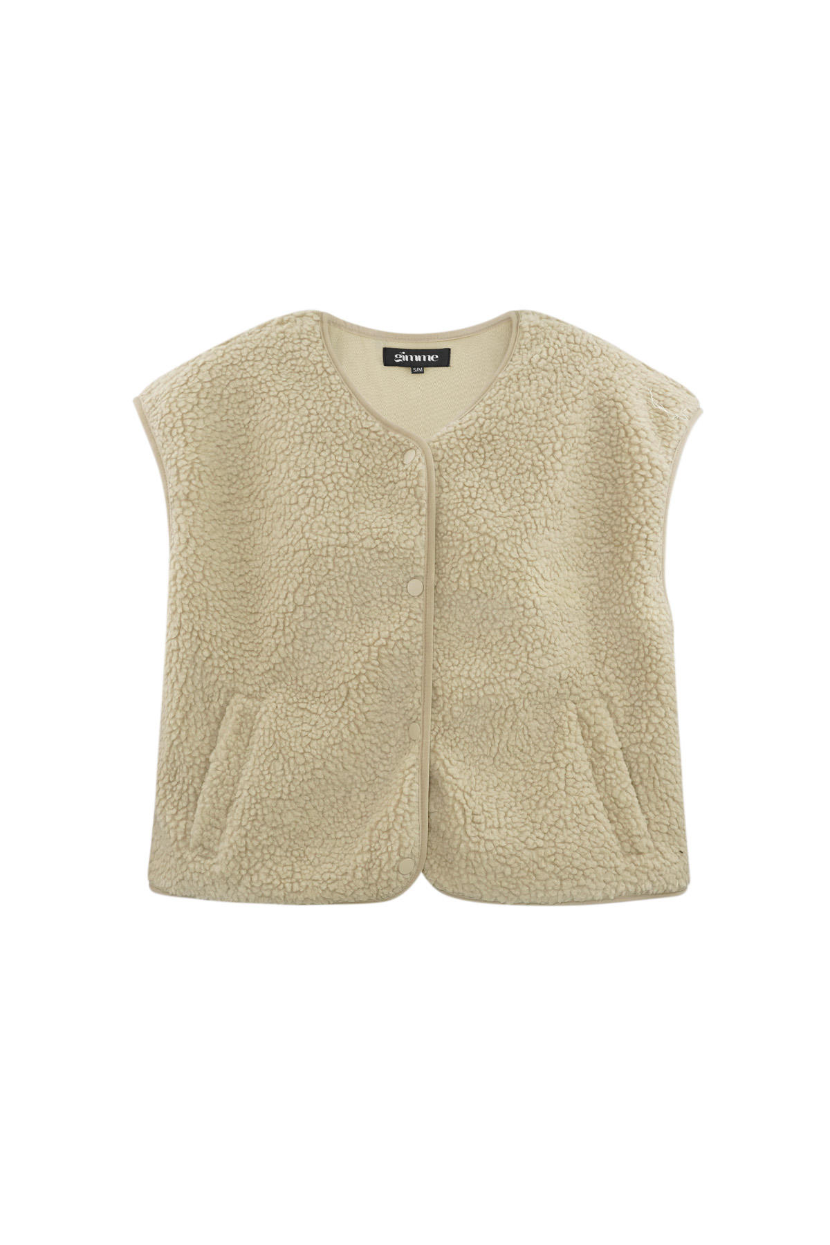 Gilet Teddy Fluffy - beige h5 