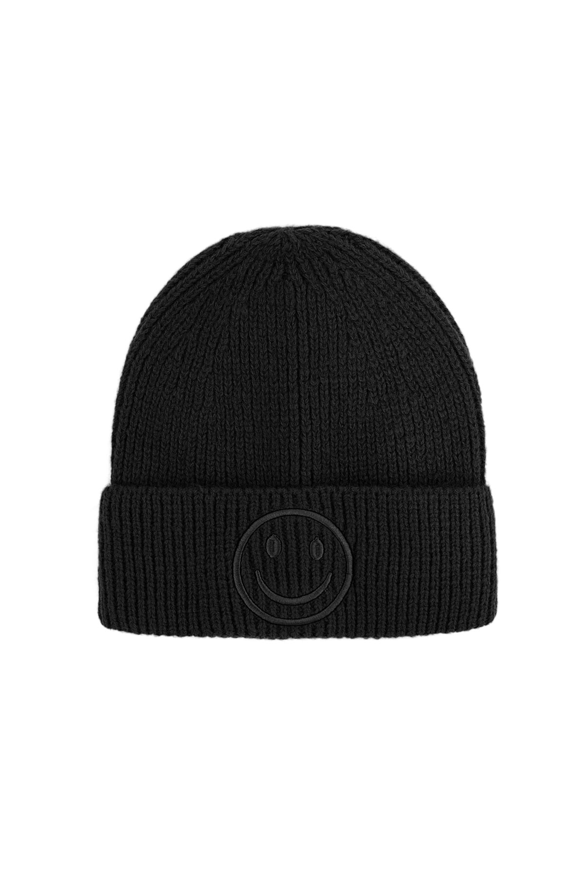 Hat season of smiley - black h5 