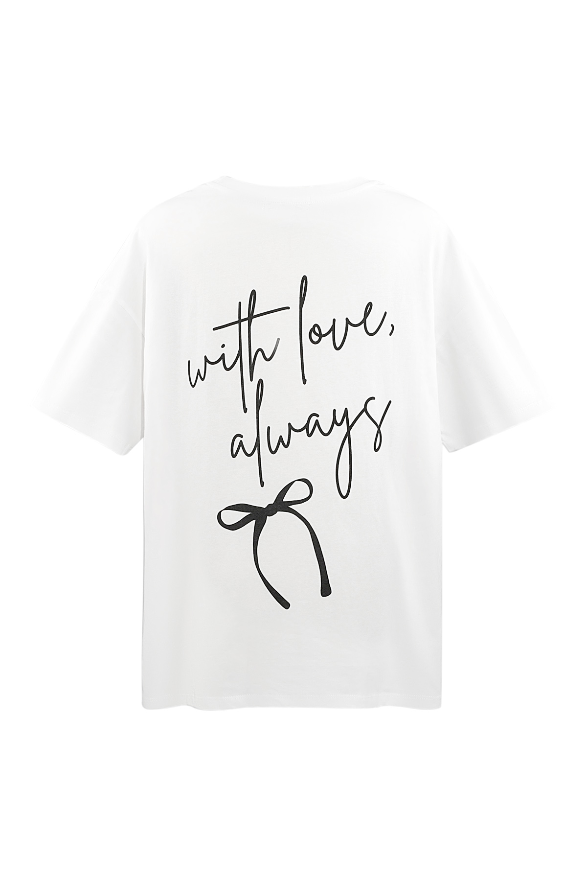 T-shirt with love always - wit h5 Afbeelding3