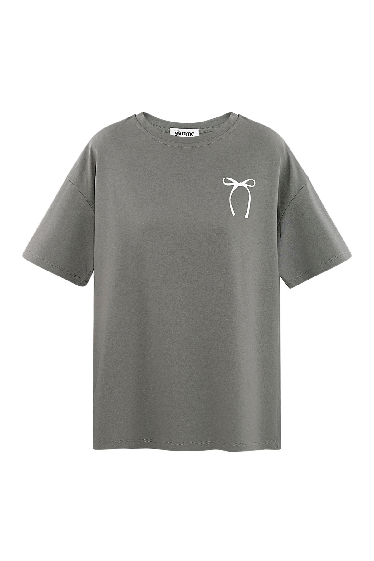 T-shirt avec amour toujours - gris h5 