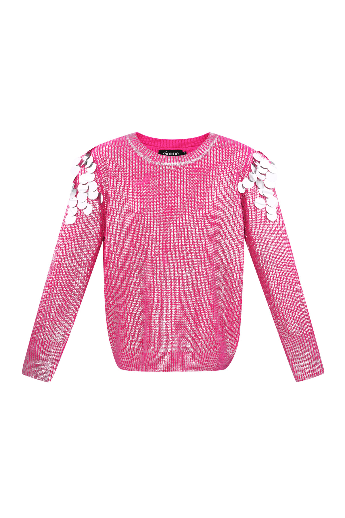 Pullover mit Pailletten und Glitzer - Rosa 2