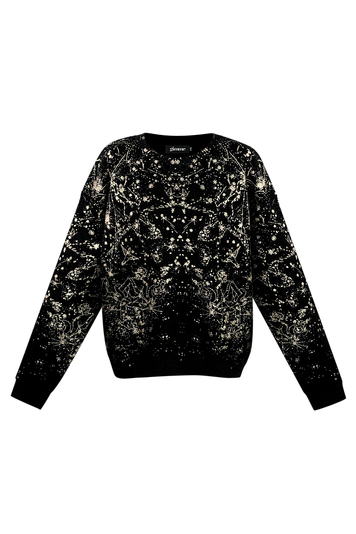 Sweater sparkle statement - black h5 