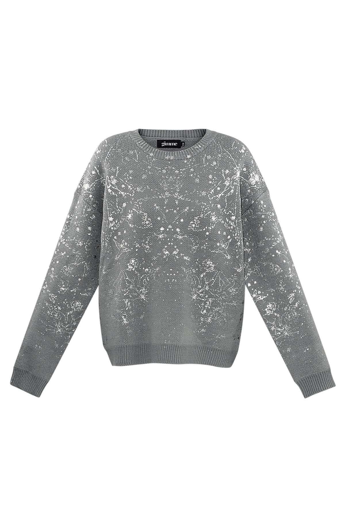 Sweater sparkle statement - grey 