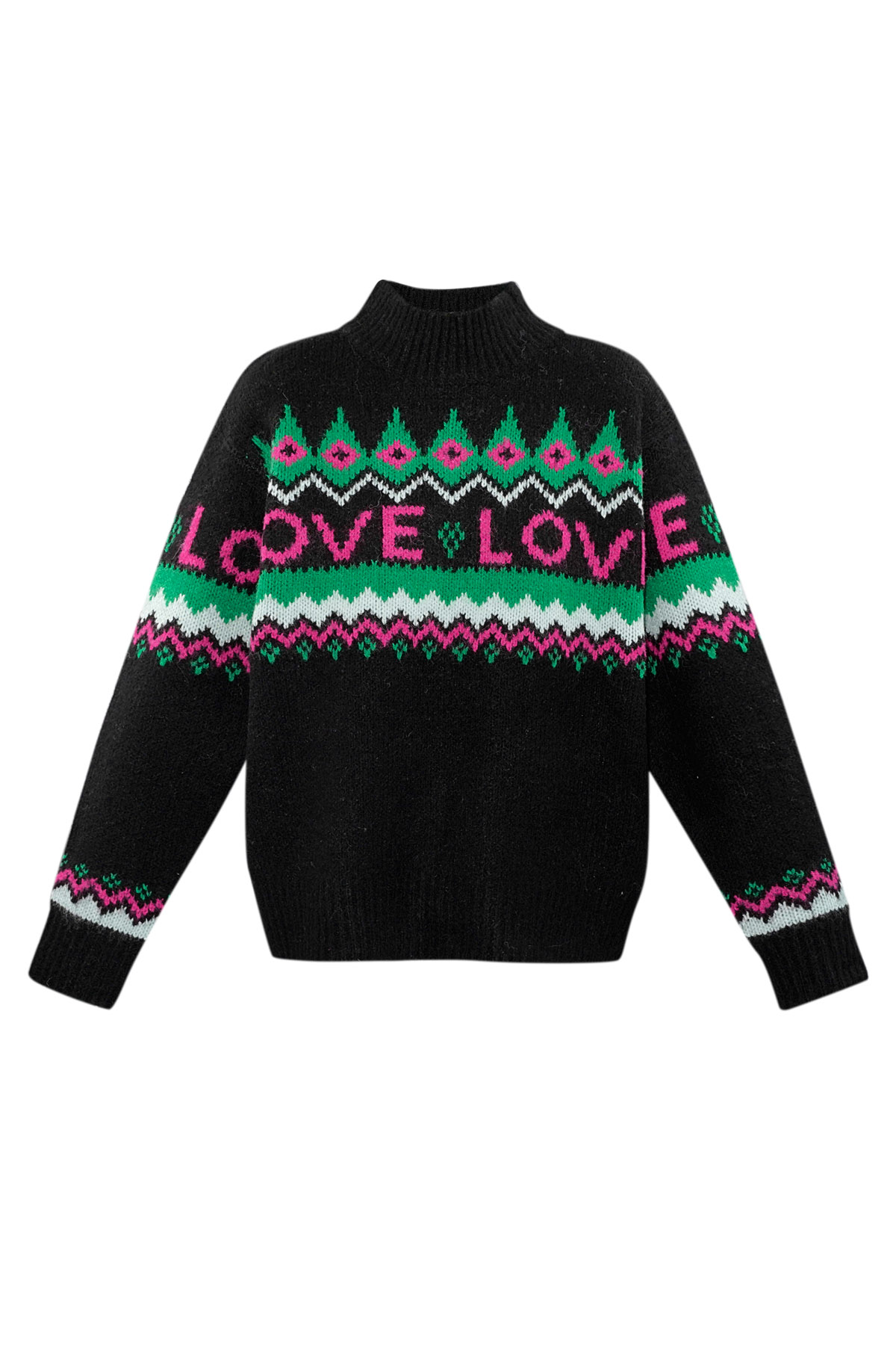 Love Sweater Weather sweater - black h5 