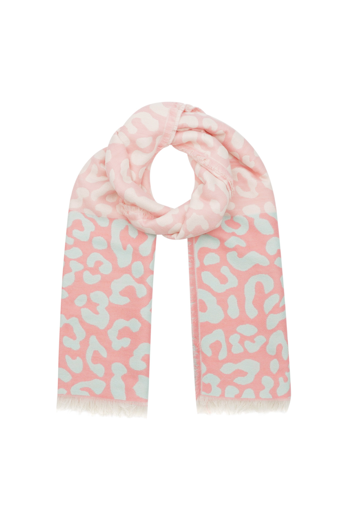 Sciarpa invernale leopardo amante - rosa h5 