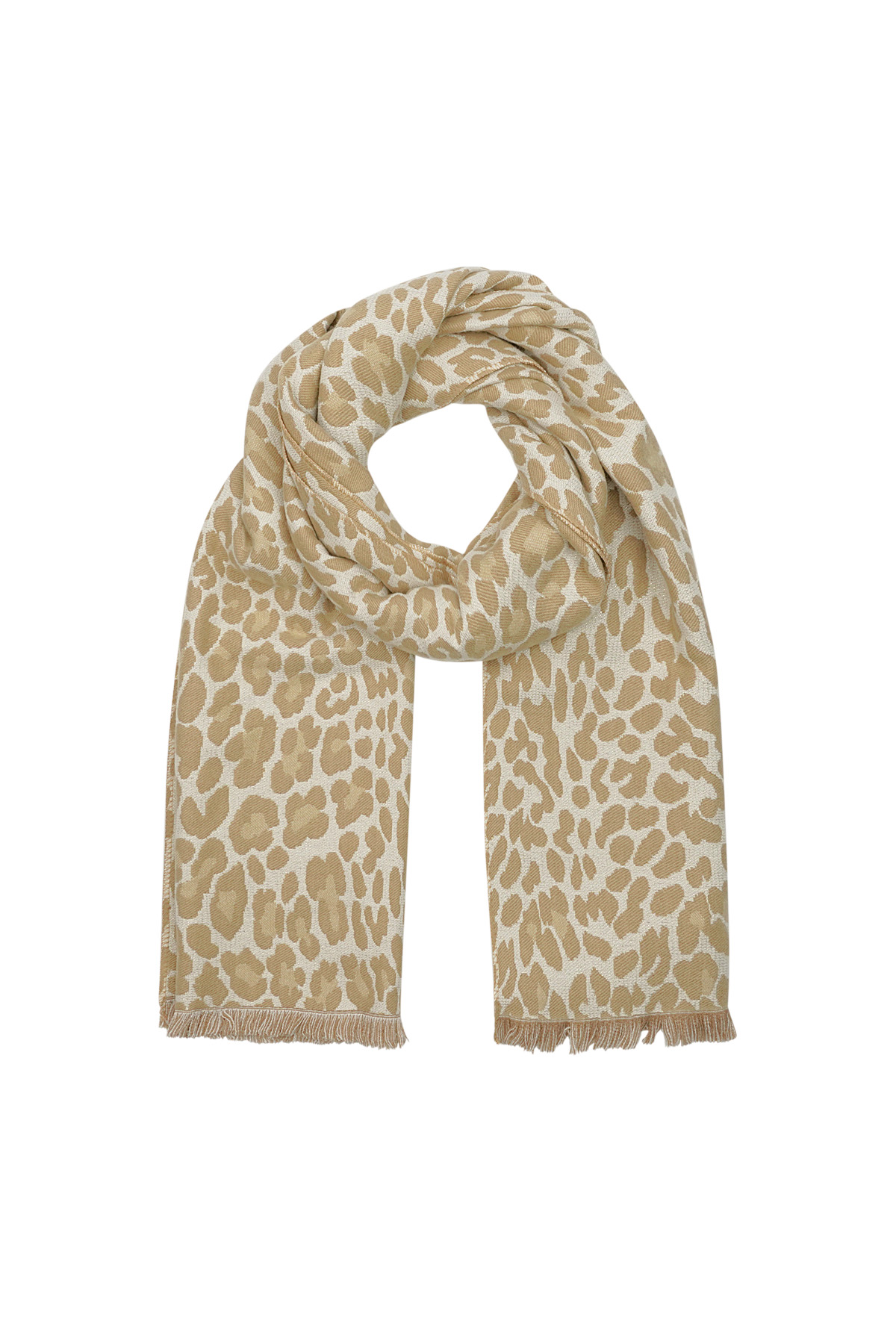 Winter scarf leo lover - beige h5 