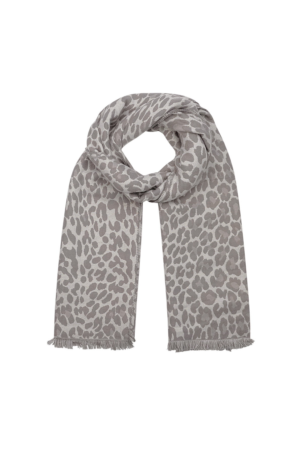 Winter scarf leo lover - grey h5 