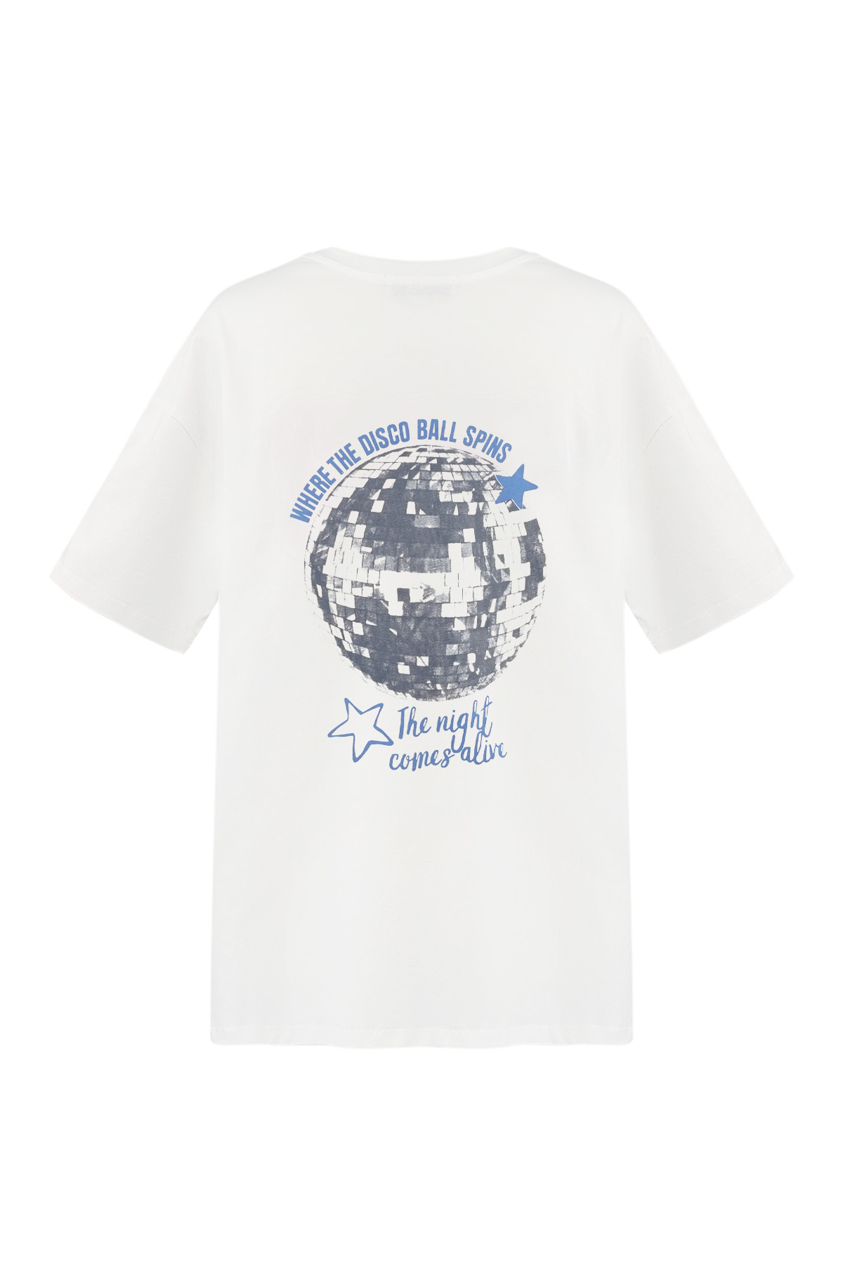 Disco Ball shirt - wit h5 Afbeelding7