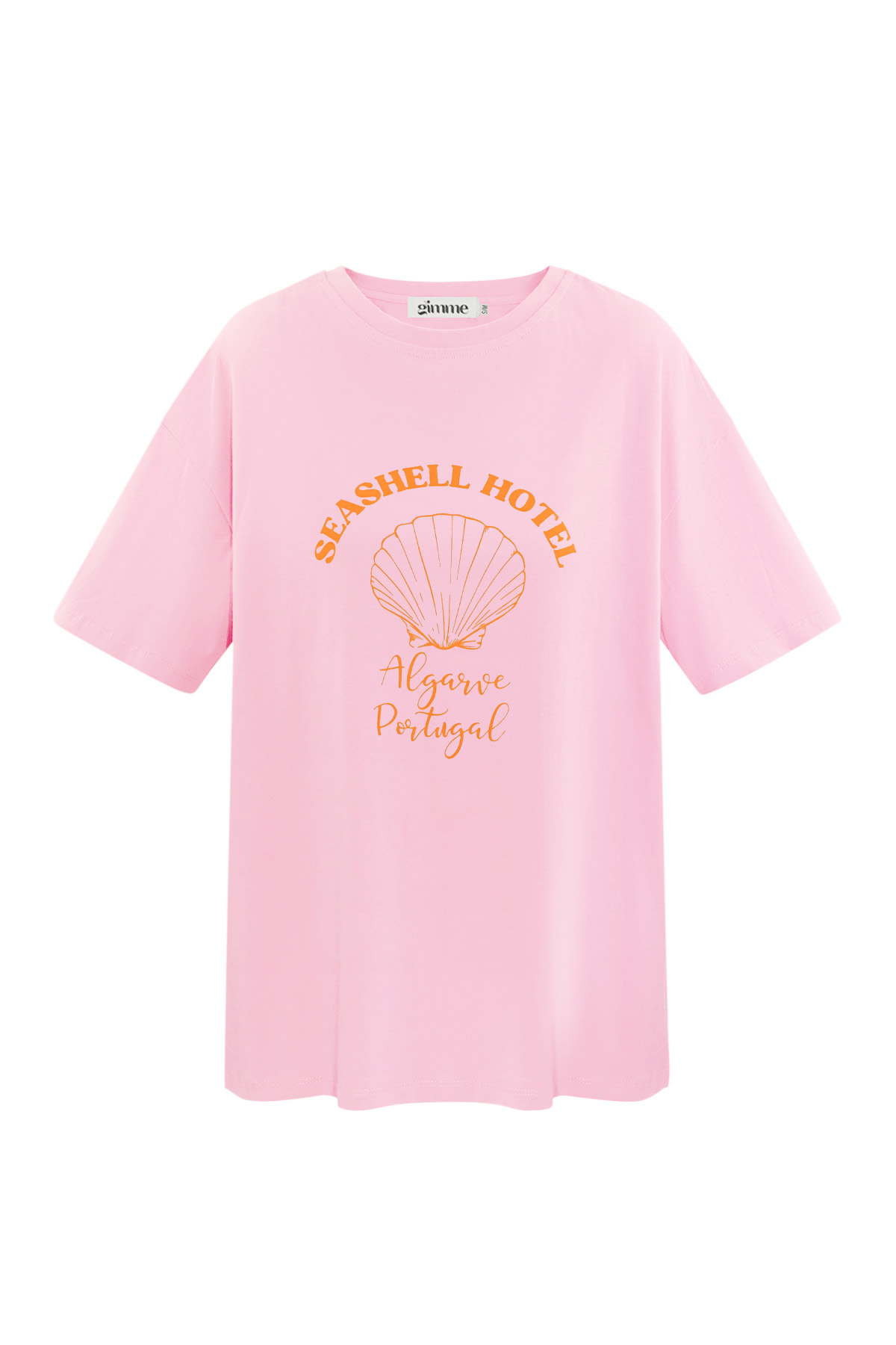 Seashell Hotel shirt - pink h5 