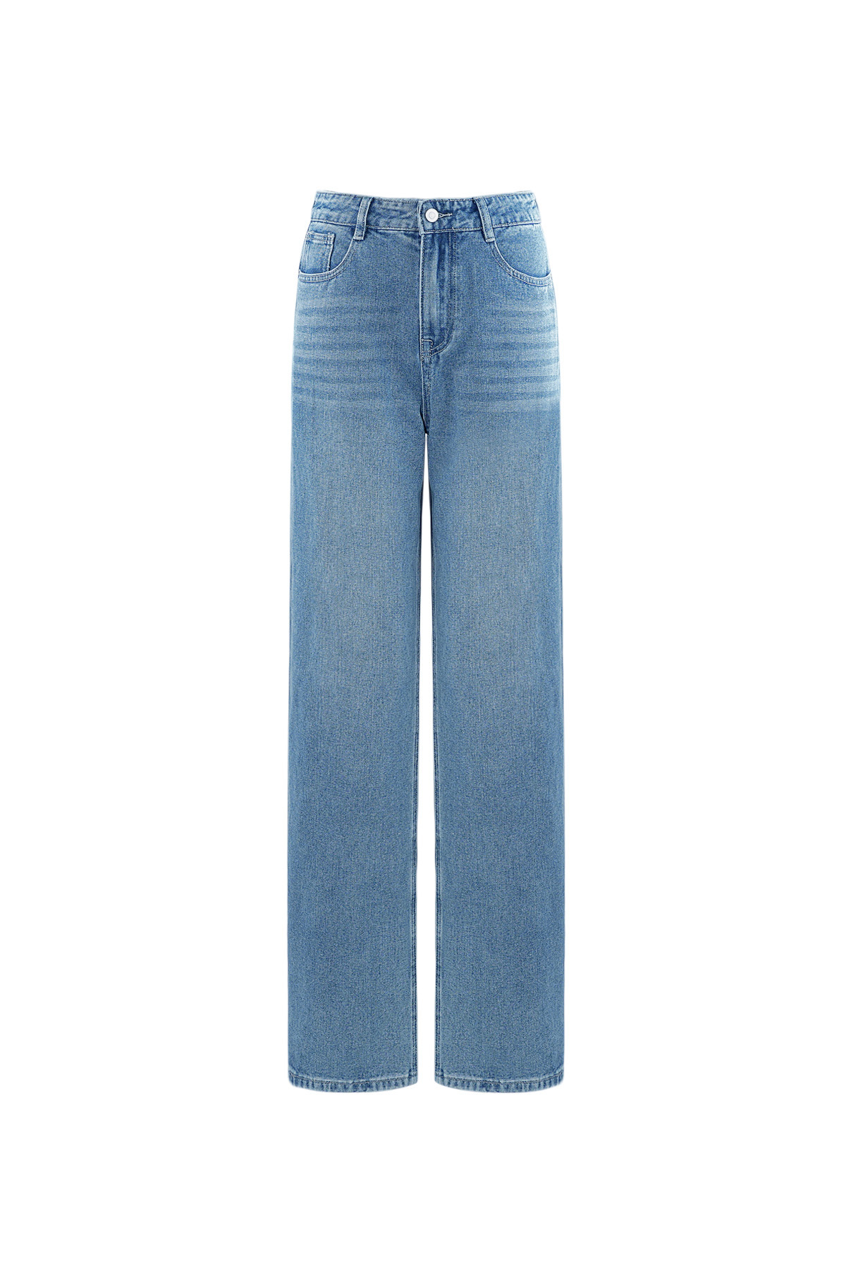 Jeans mit ausgestelltem Bein - Blau h5 