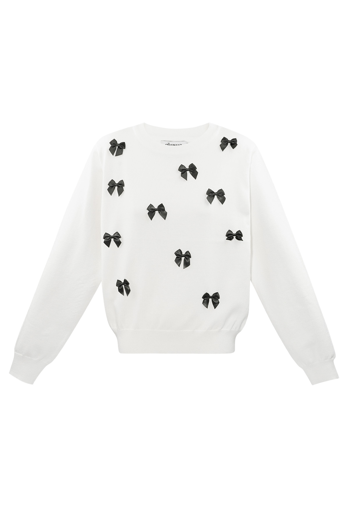 Bow & Grace sweater - white h5 