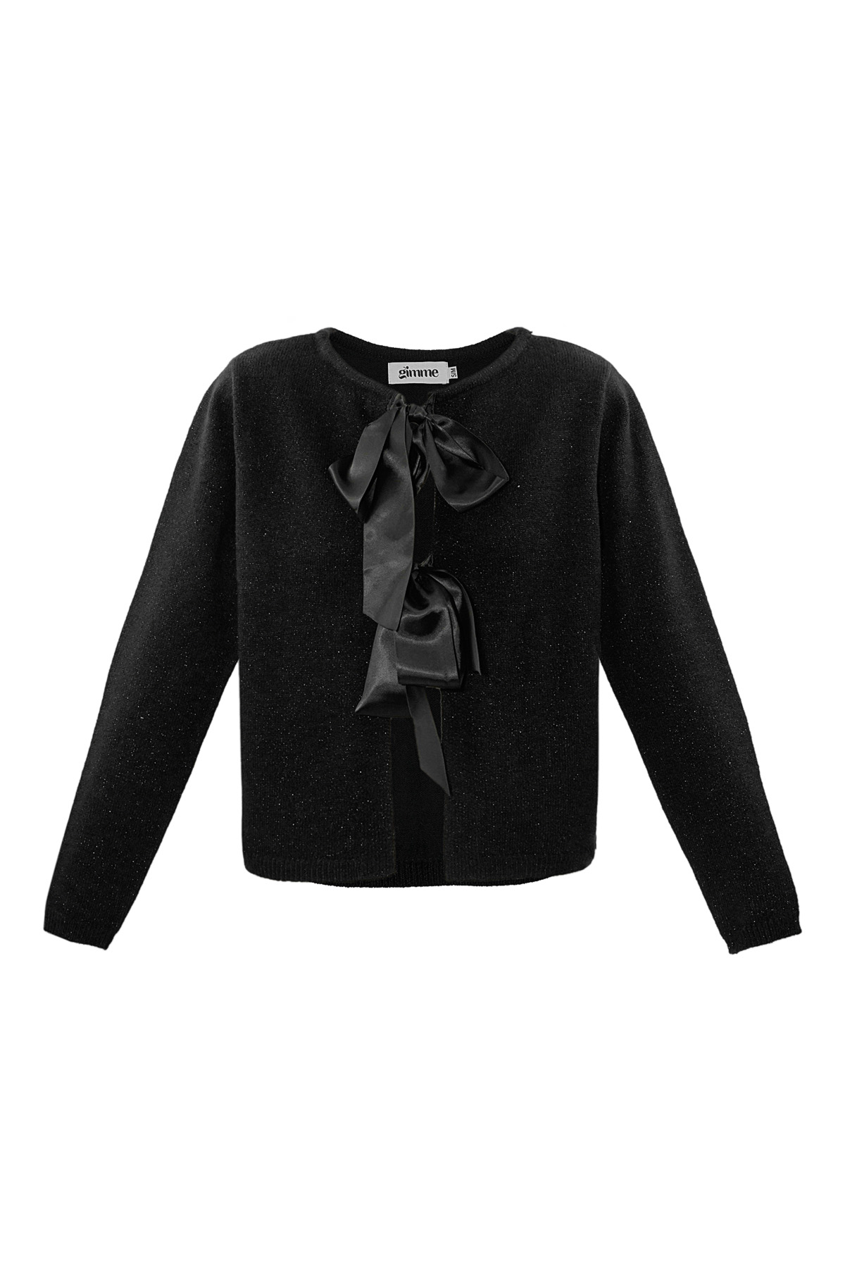 Ribbon Romance cardigan - black h5 