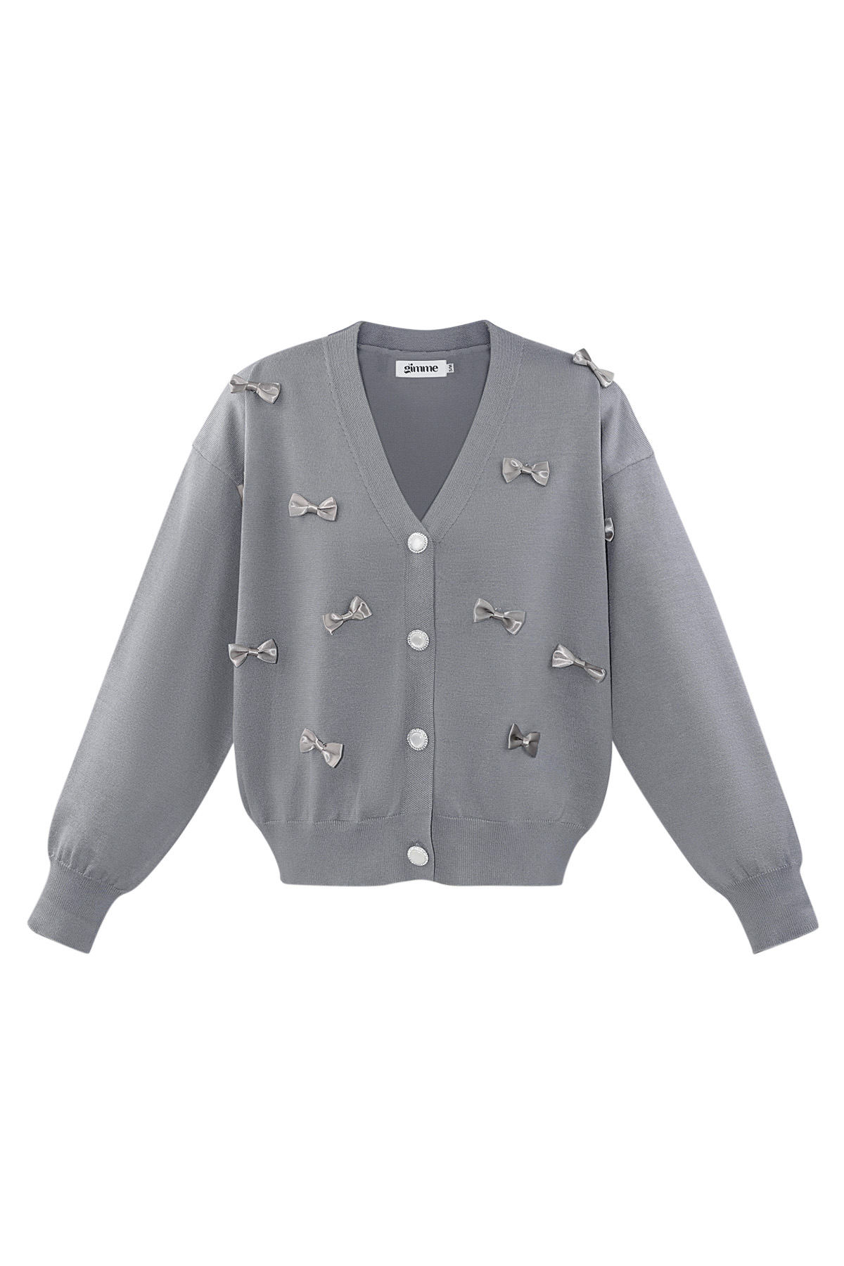 Bowtiful cardigan - grey h5 