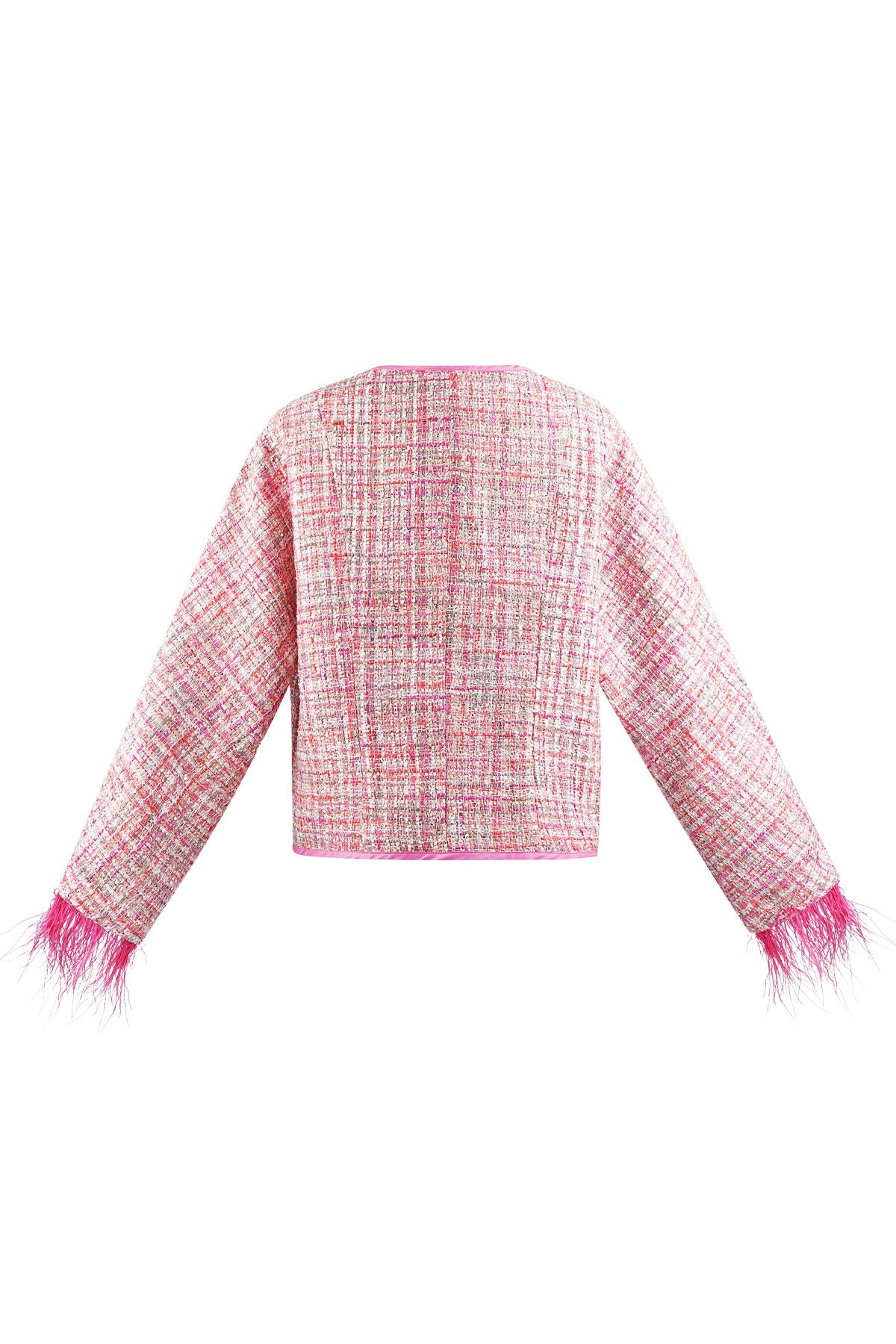 Weiche Federjacke mit Schleifen - rosa h5 Bild7