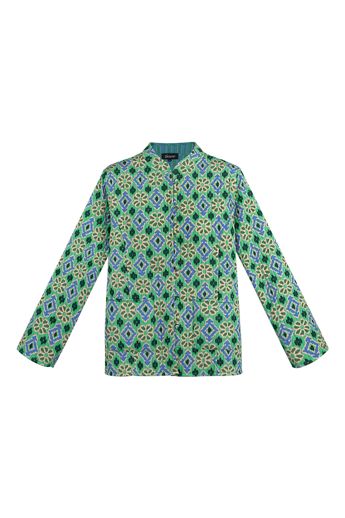 Jacket green print - green h5 