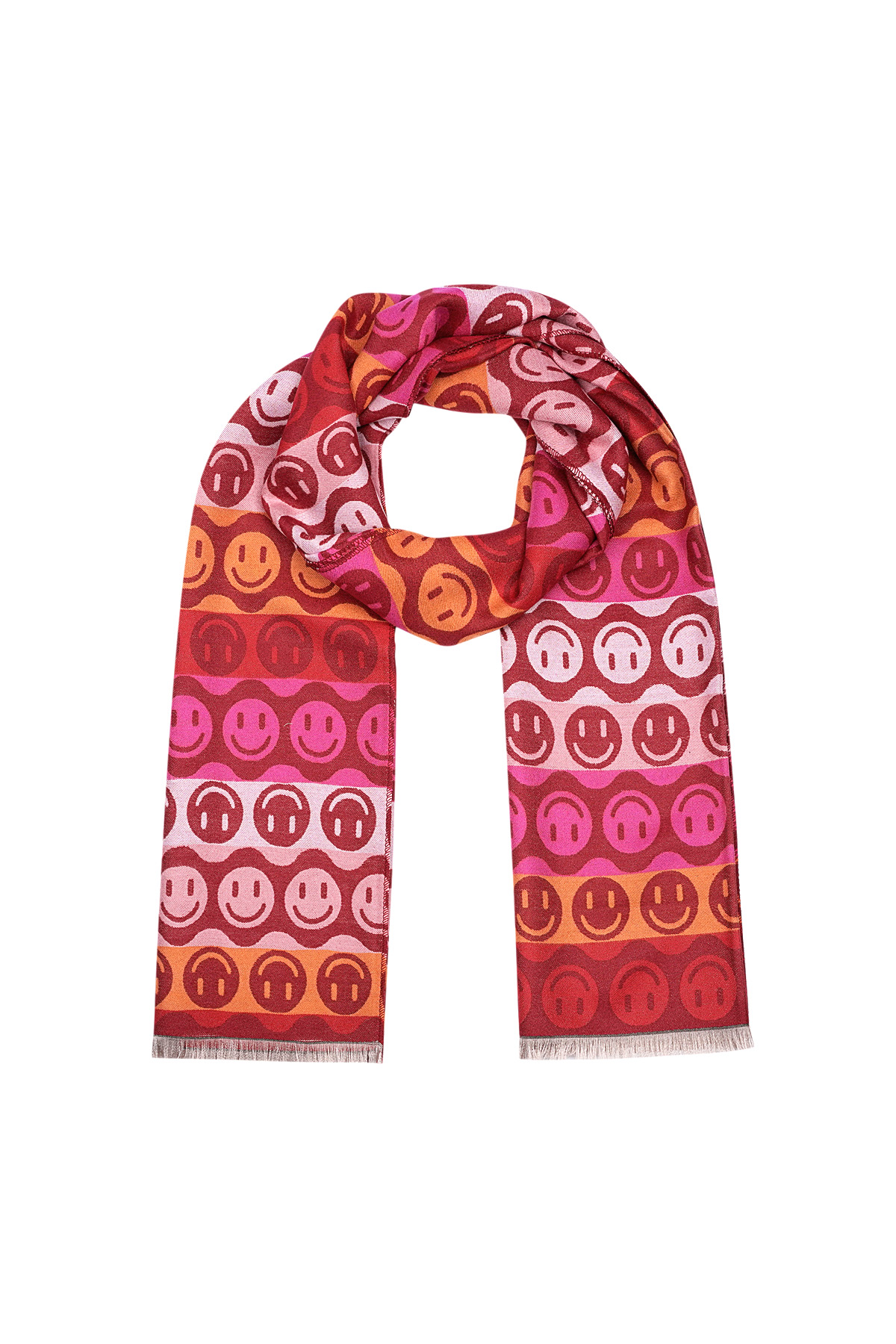 Foulard smiley all over - rouge h5 